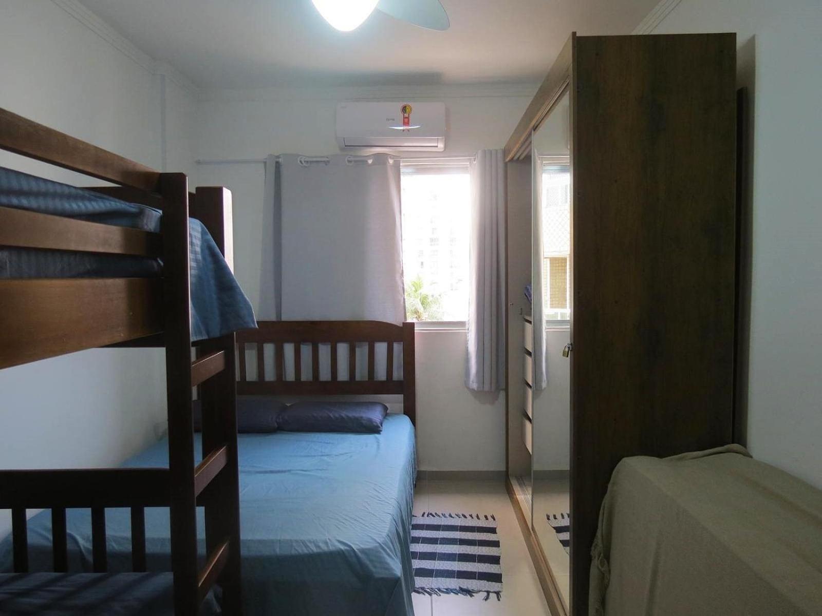 Aviação-com Ar -1 Dorm- 6 Hospedes -Garagem -Wi Fi- 50 metros da Praia