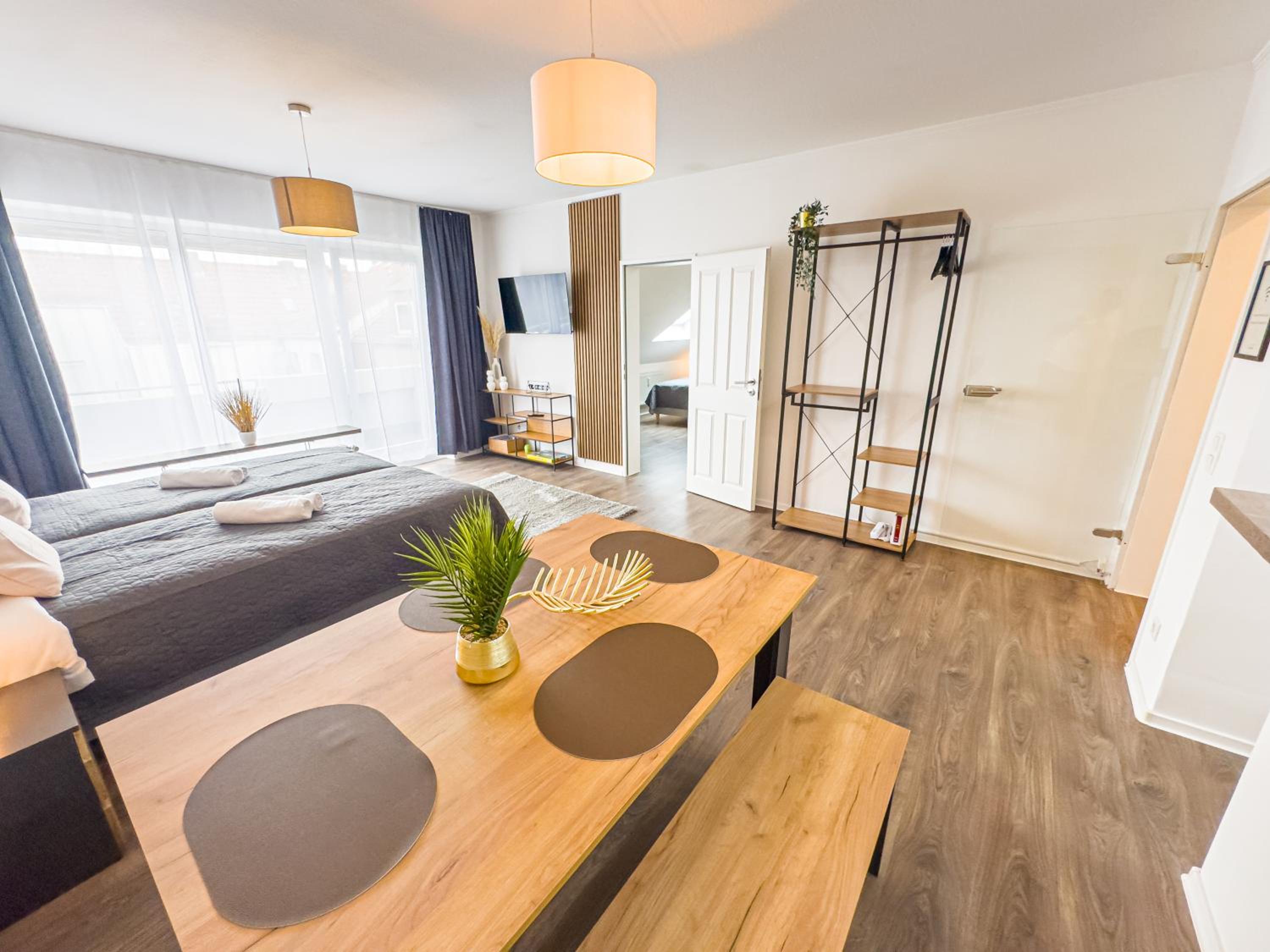 ImmoStay Waterfront Apartments - Balkon über Bremen & Parking