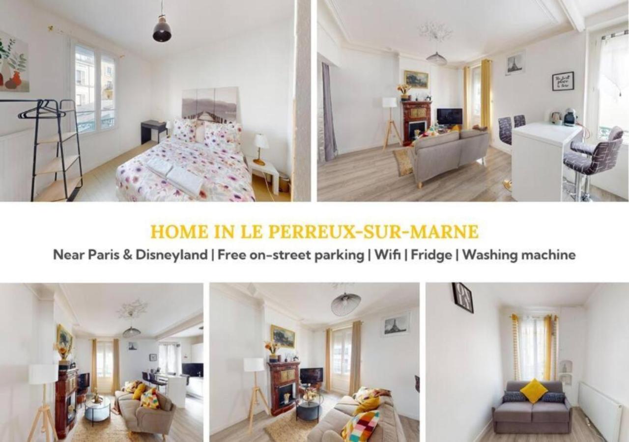 Cozy APT in Le Perreux with Parisian Charm & Disneyland Fun