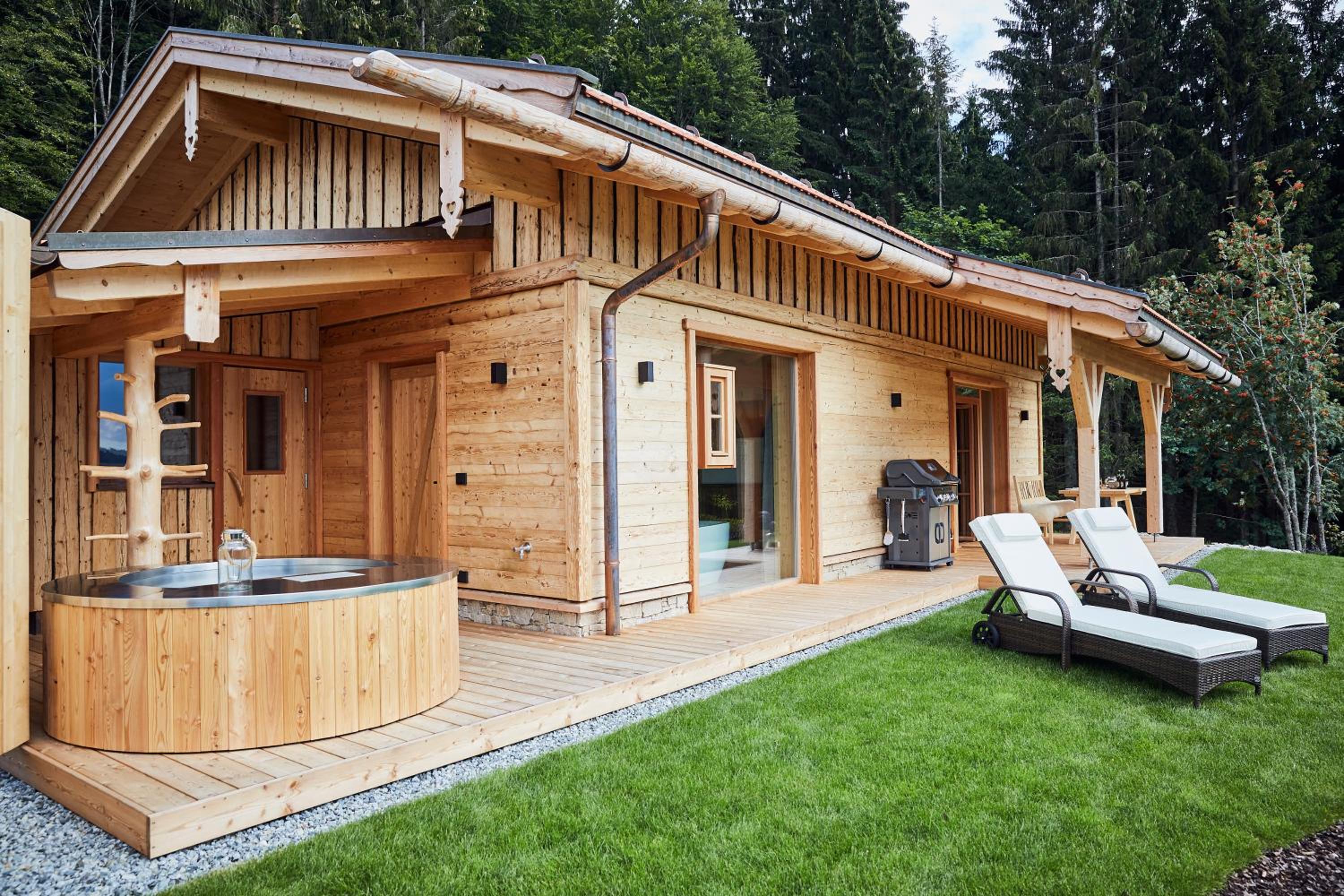 Dreisessel-Chalets im bayerischen Wald - Chalet Hochstein - mit Whirlpool-Sauna-Kamin