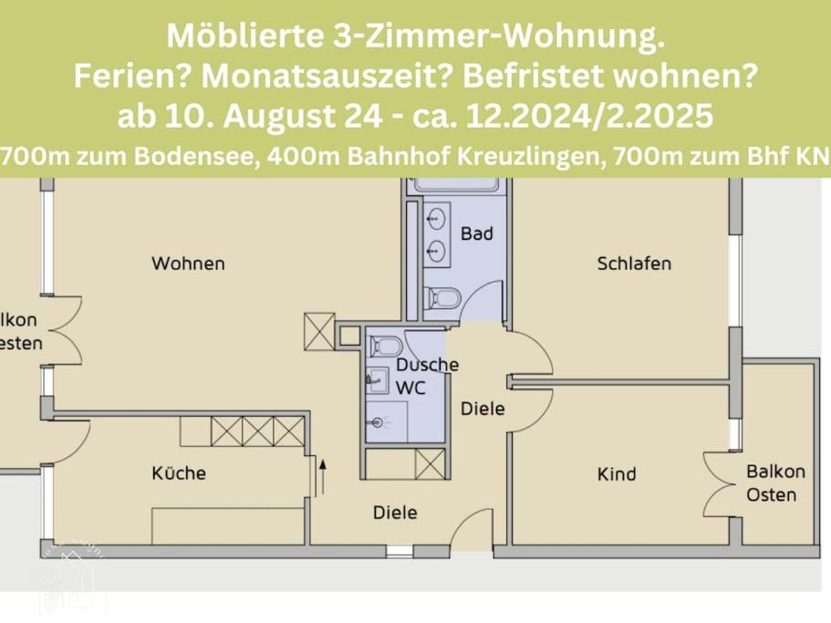 Wohnung Kreuzlingen nahe Konstanz