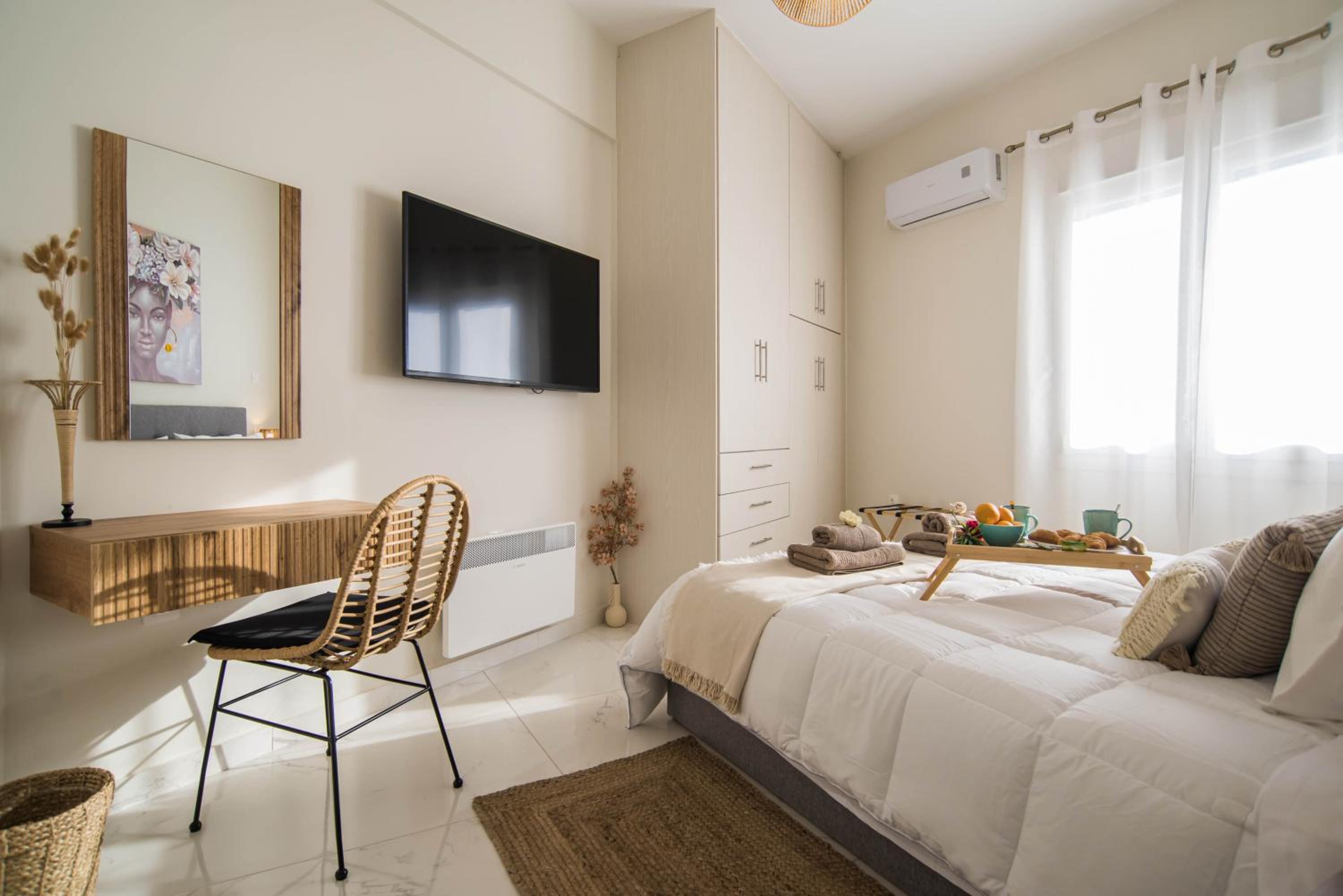 Aquamarine - Beach Flat en Itea — hotel room