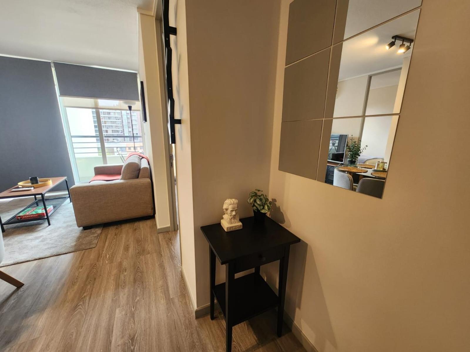 HOM I Nuevo y Moderno Depto 2D2B 3 PAX Santiago