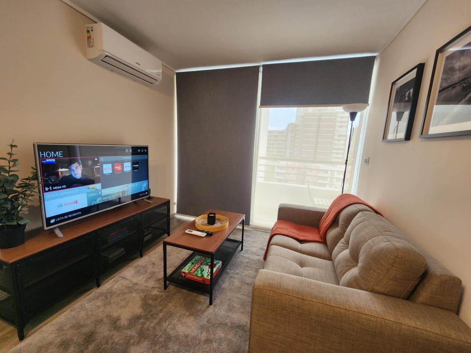 HOM I Nuevo y Moderno Depto 2D2B 3 PAX Santiago