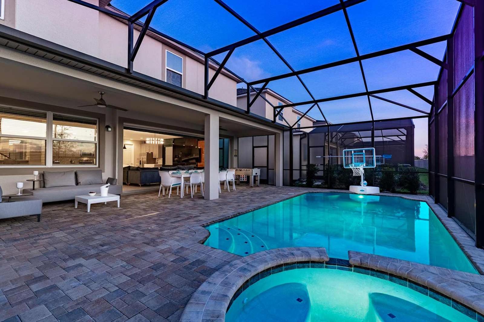 Mega Villa Near Disney with Gamer BR, Theater, Pool view 5