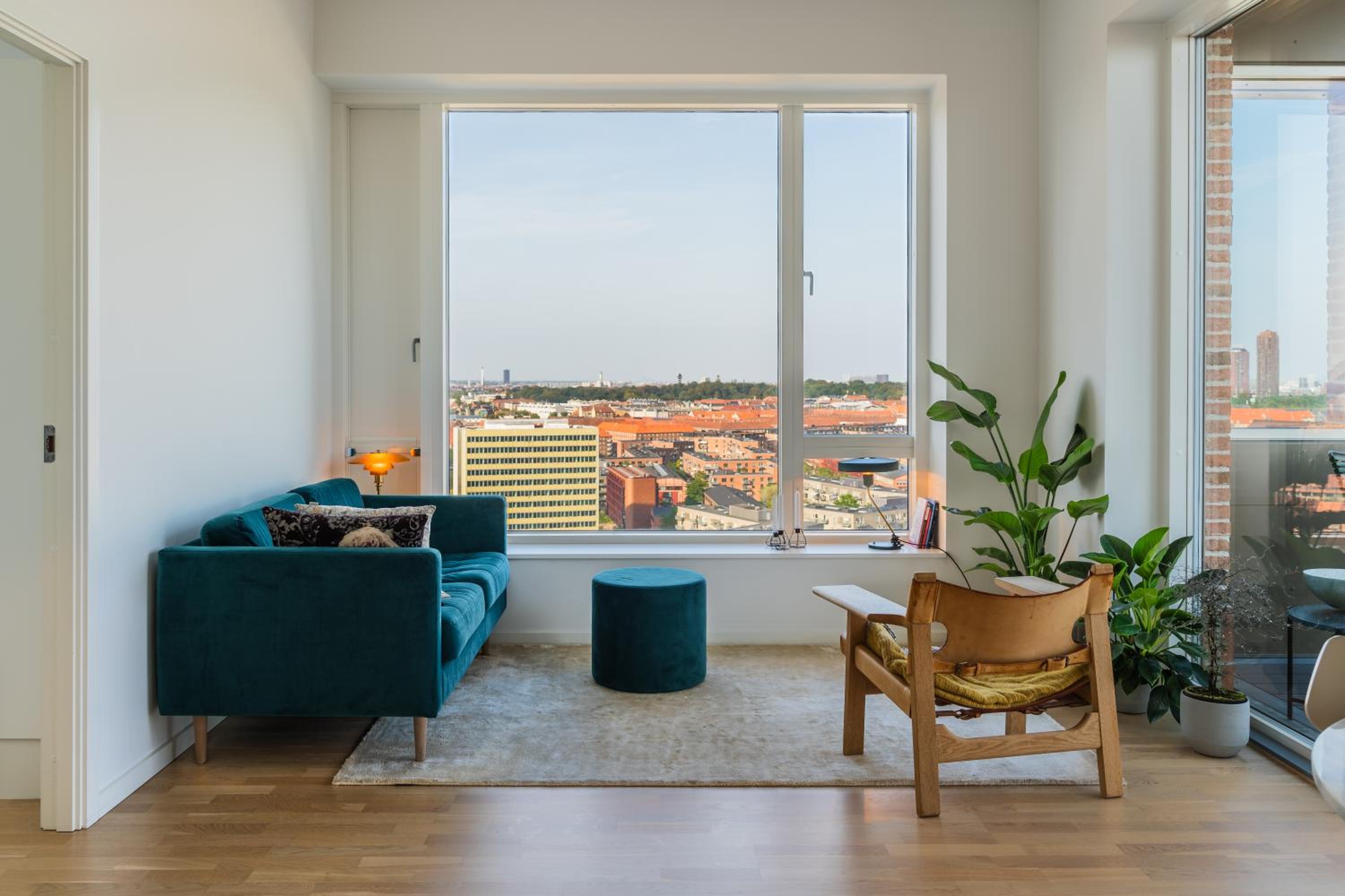 View from the 18th floor over whole of Copenhagen. view 3