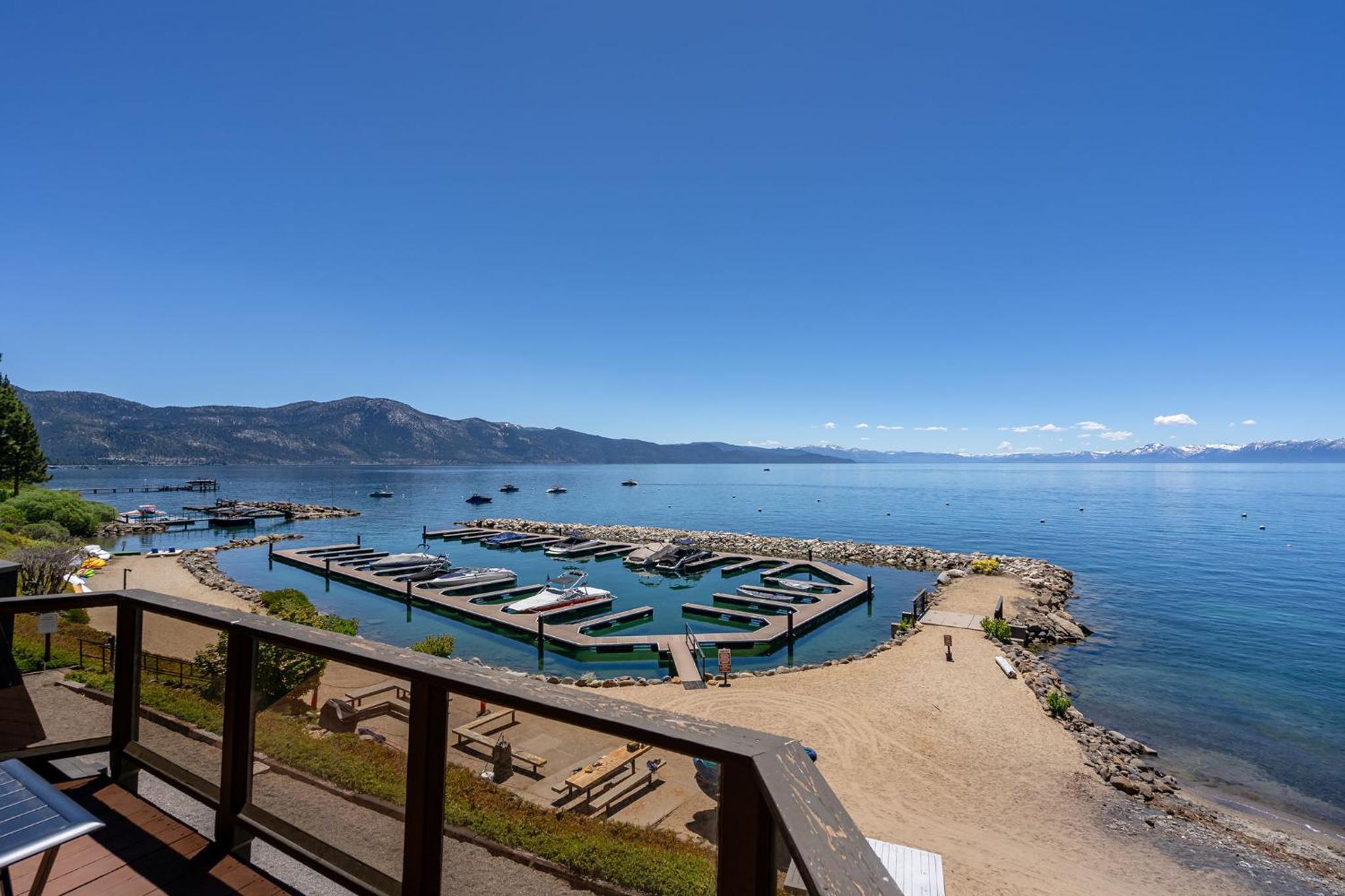 Newley remodeled, two story, two-bedroom condo nothing but Views of Lake Tahoe! view 4