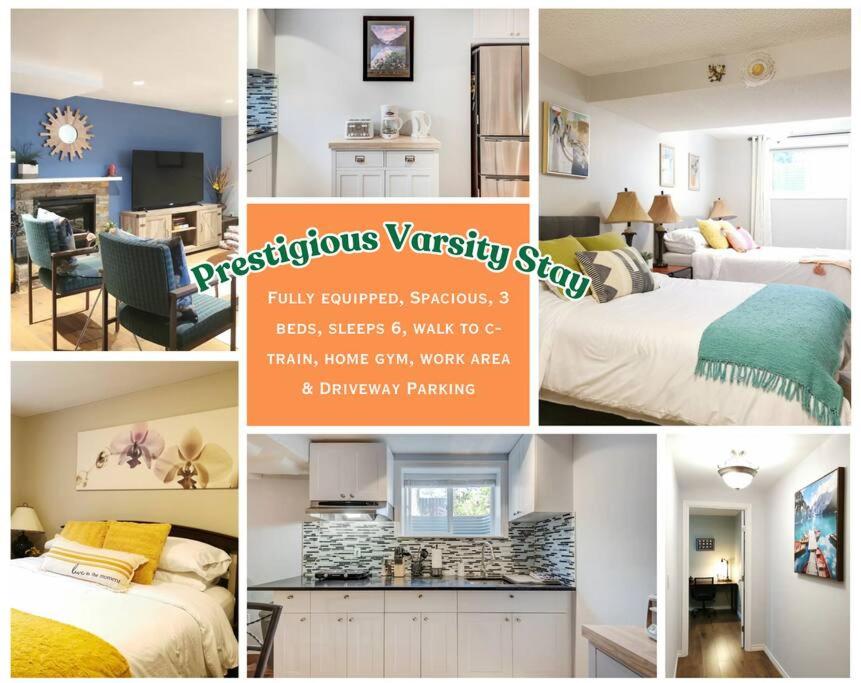 Prestigious YYC Stay,2BR3Bed Suites,Near UofC,Hospitals