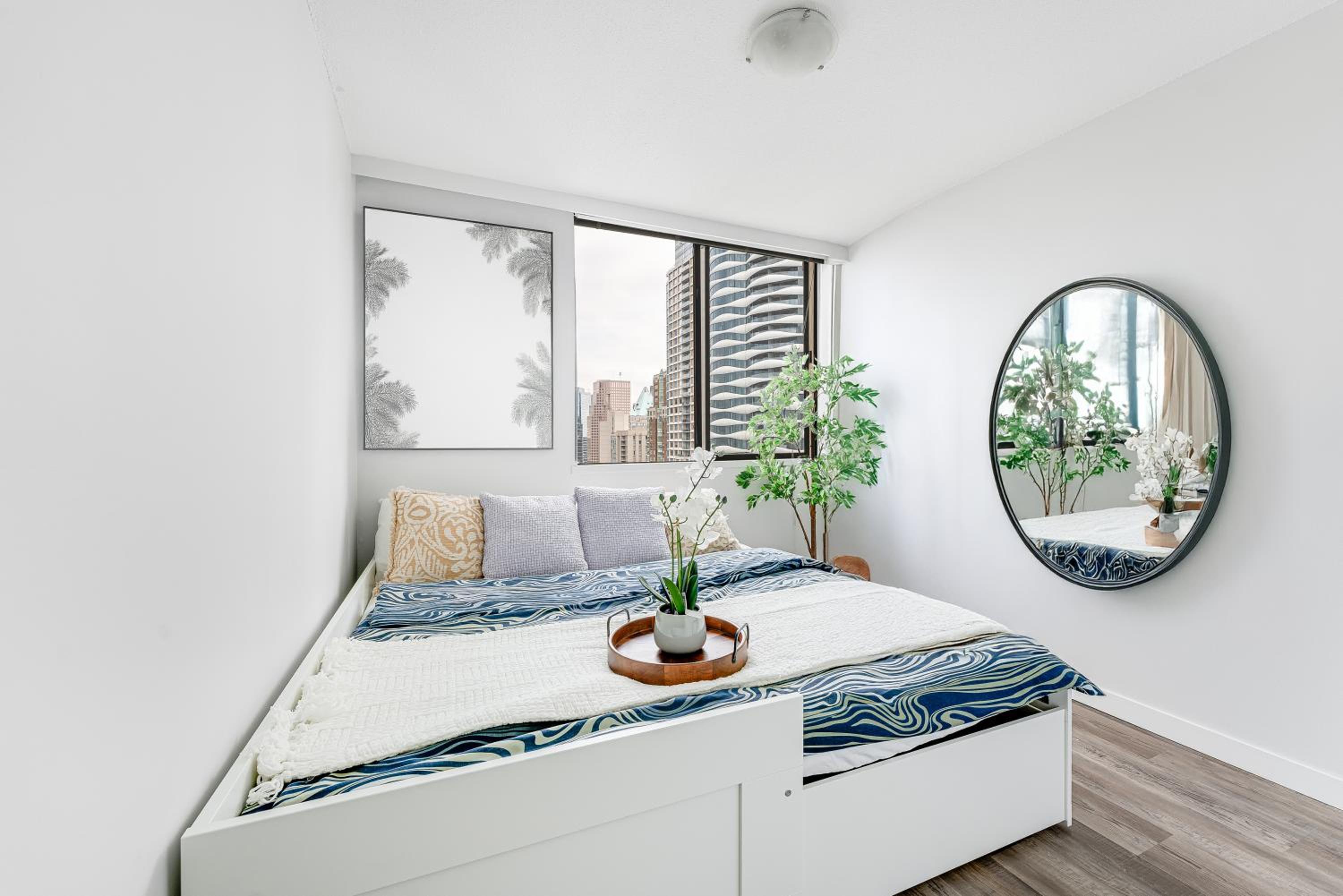 Stunning City View from Modern 2 Bedroom Downtown Apartment