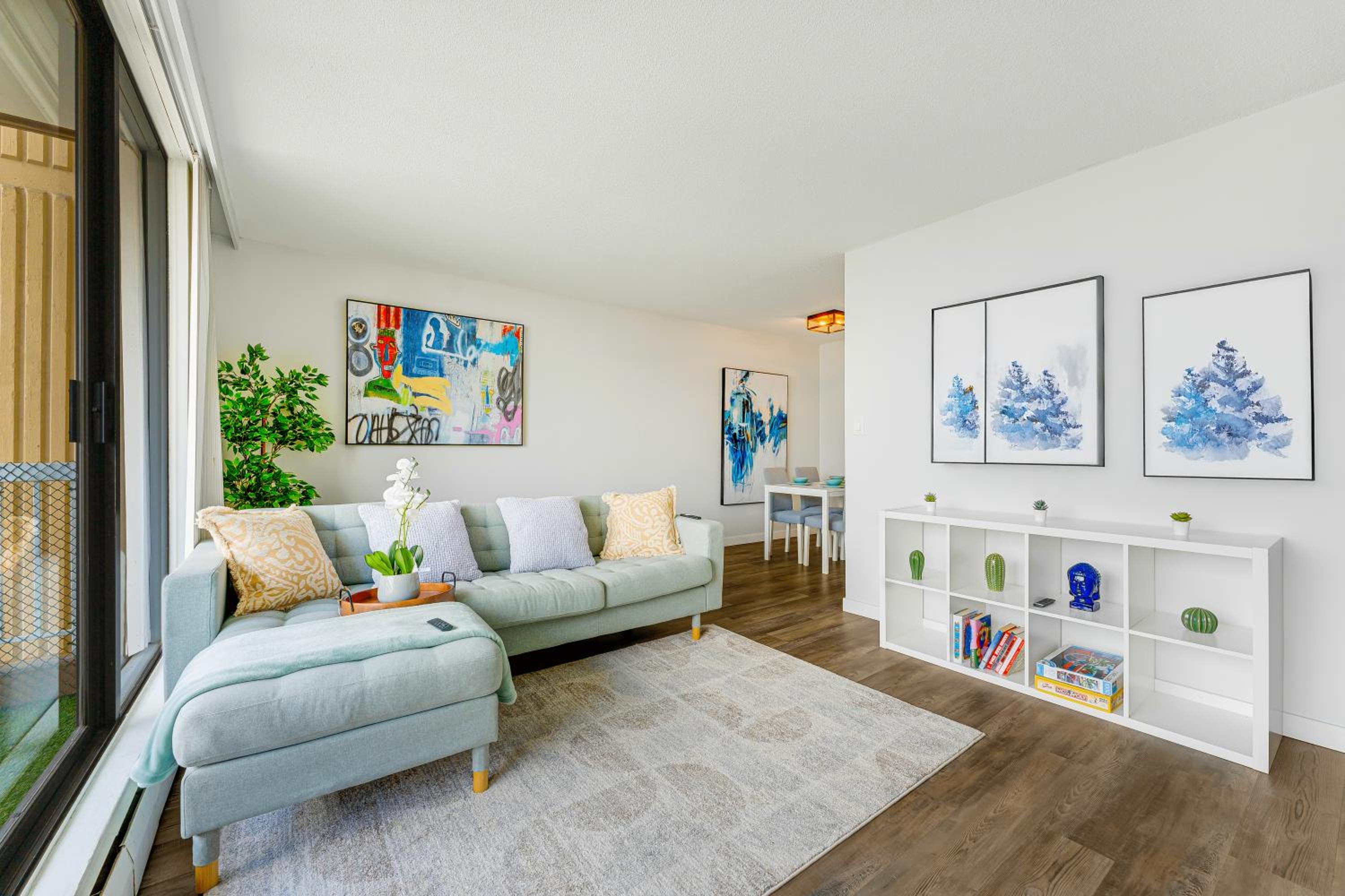 Stunning City View from Modern 2 Bedroom Downtown Apartment
