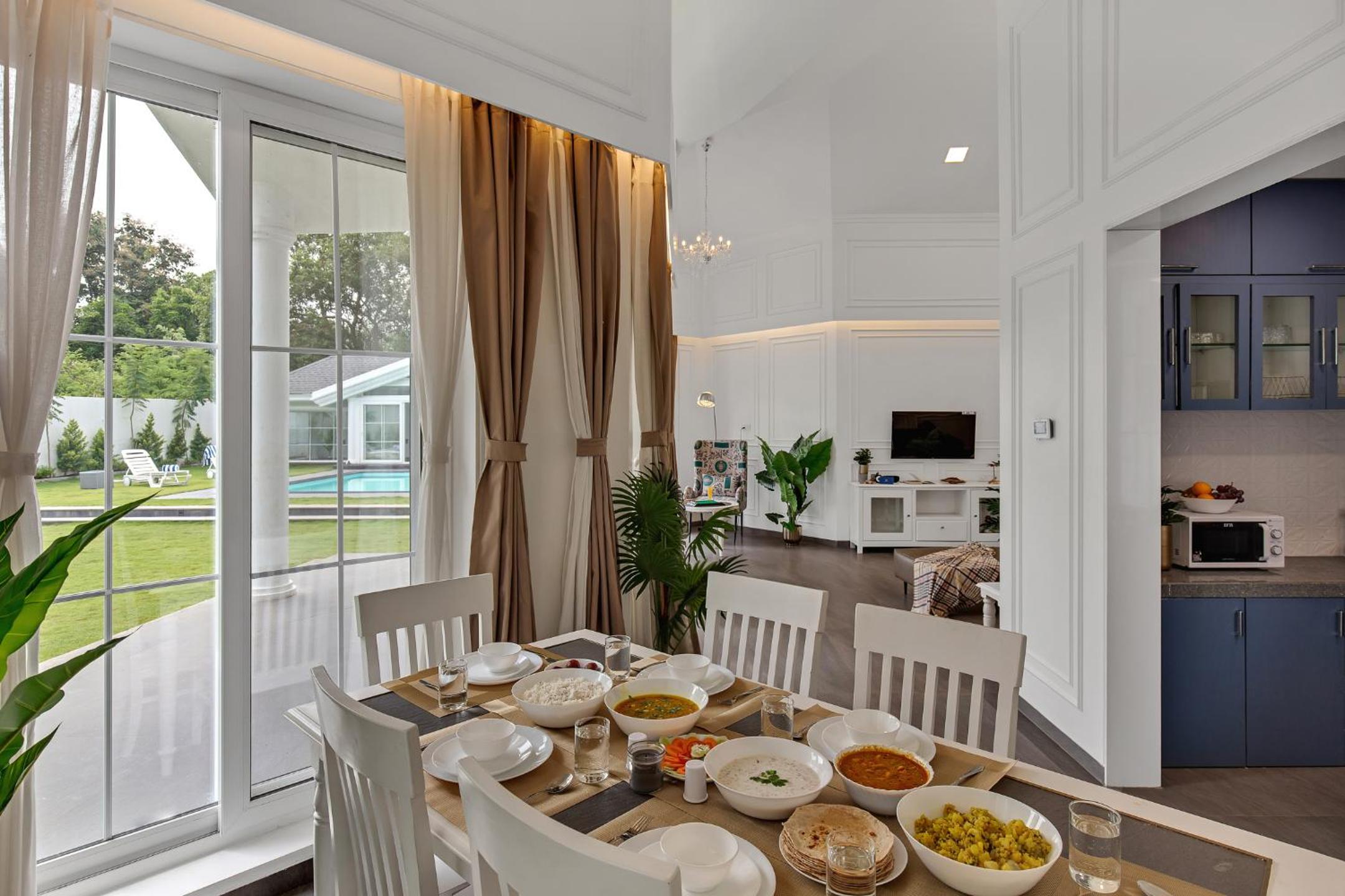 SaffronStays White Pearl - 3BR Vikramgad villa, pool, gazebo, pergola, BBQ & bonfire, near Pinjal, Sajan & Kohoj view 3
