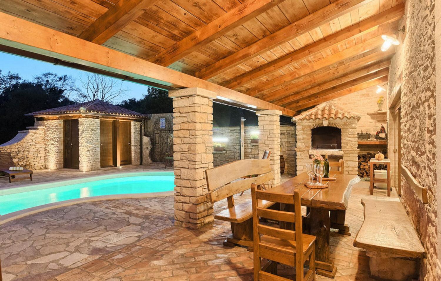 Villa Milica for 6 people in central Istria - pet friendly eco house with private pool view 3