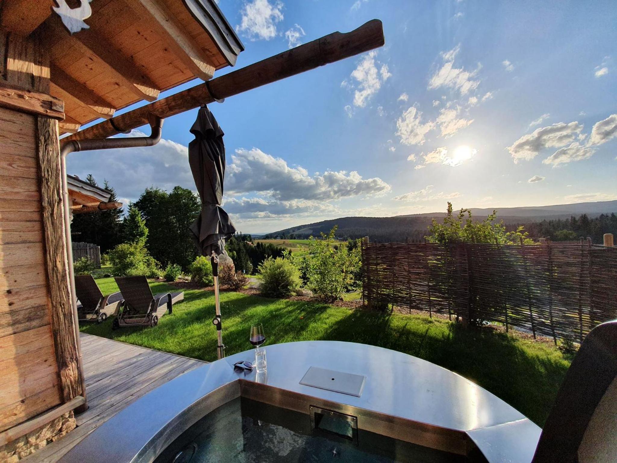 Dreisessel-Chalets im bayerischen Wald - Chalet Hochstein - mit Whirlpool-Sauna-Kamin