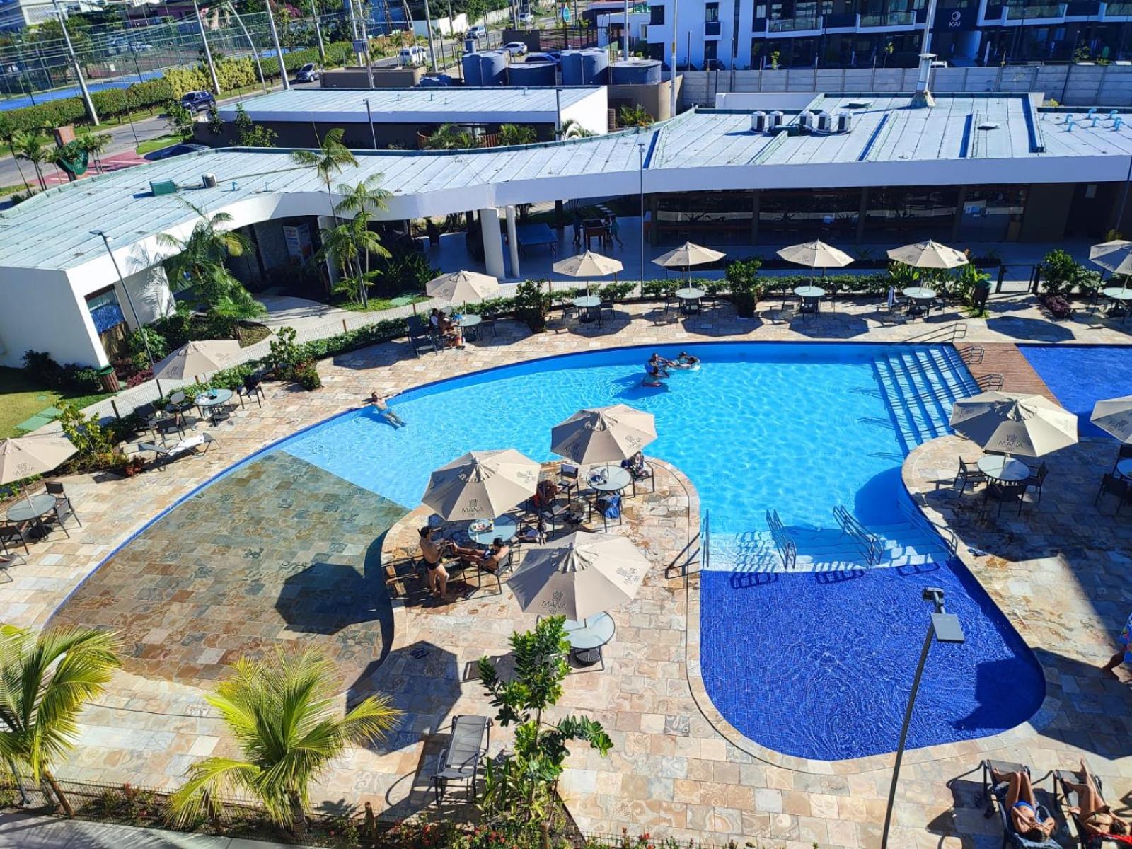 Mana Beach Top - Vista Piscina, 2Qts, Poucos Metros da Praia-Muro Alto