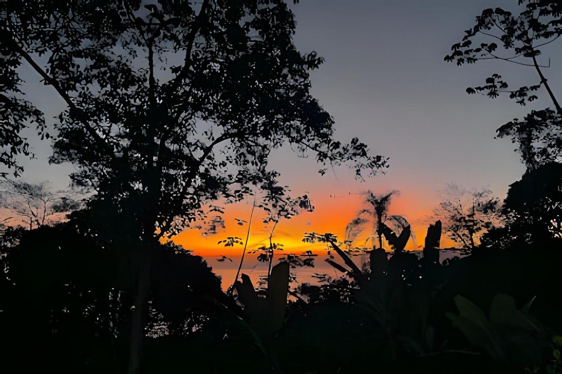 Bangalô com vista e piscina natural em Flechas