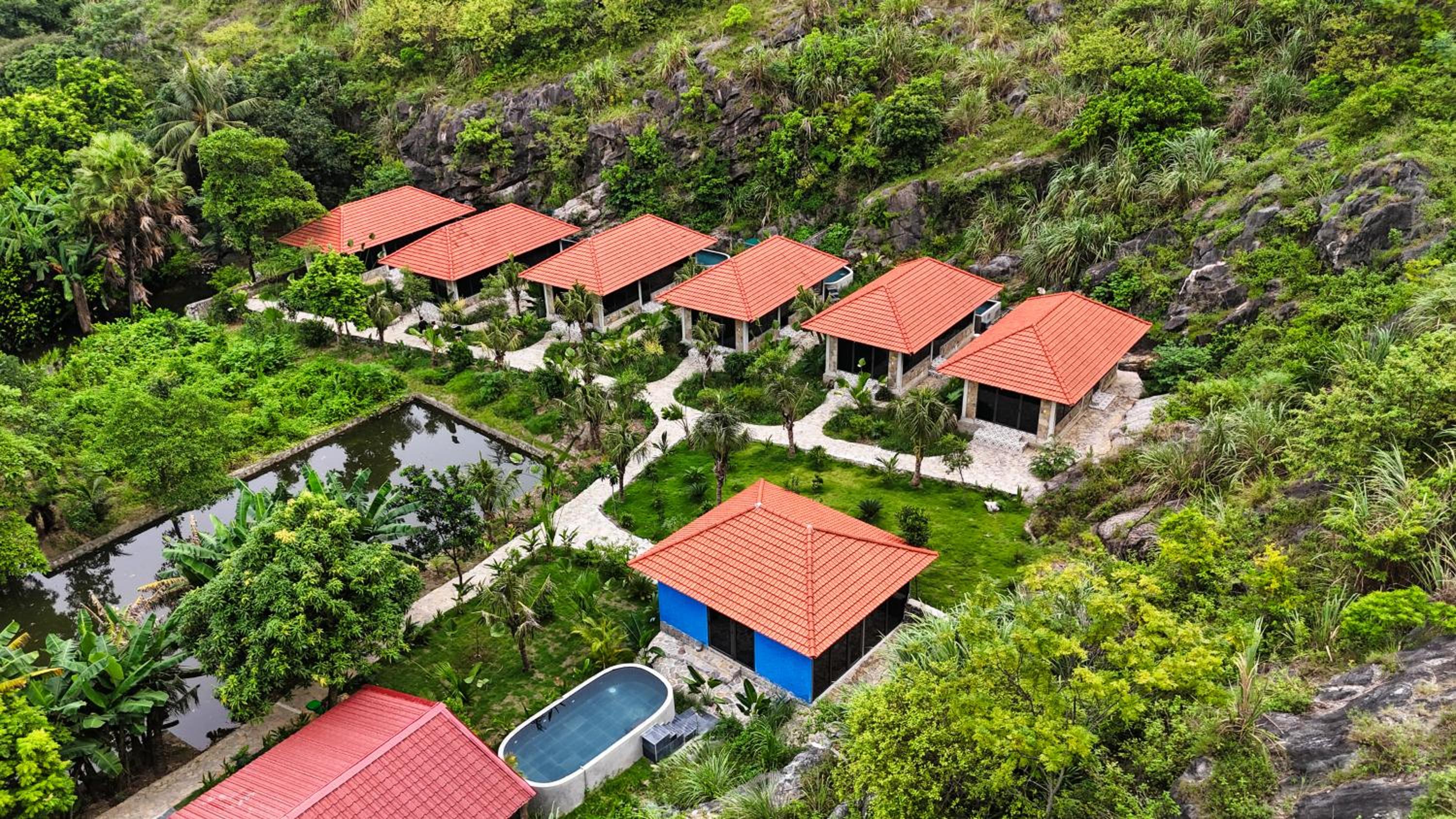 Trang An Garden resort view 3
