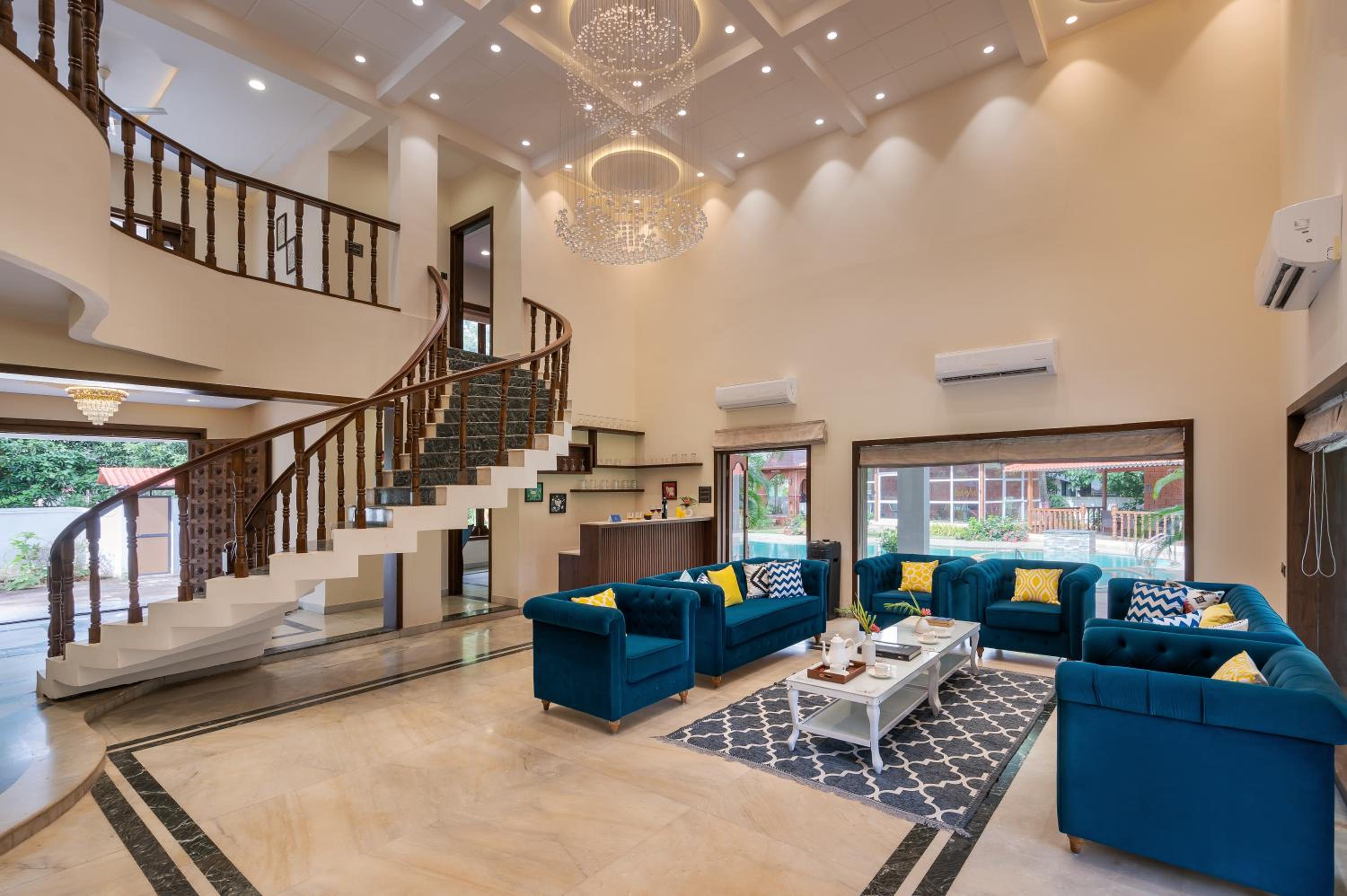 SaffronStays Euphoria Shores - 6BR villa with bar counter, pool & lawns 400m from Kihim Beach in Alibaug
