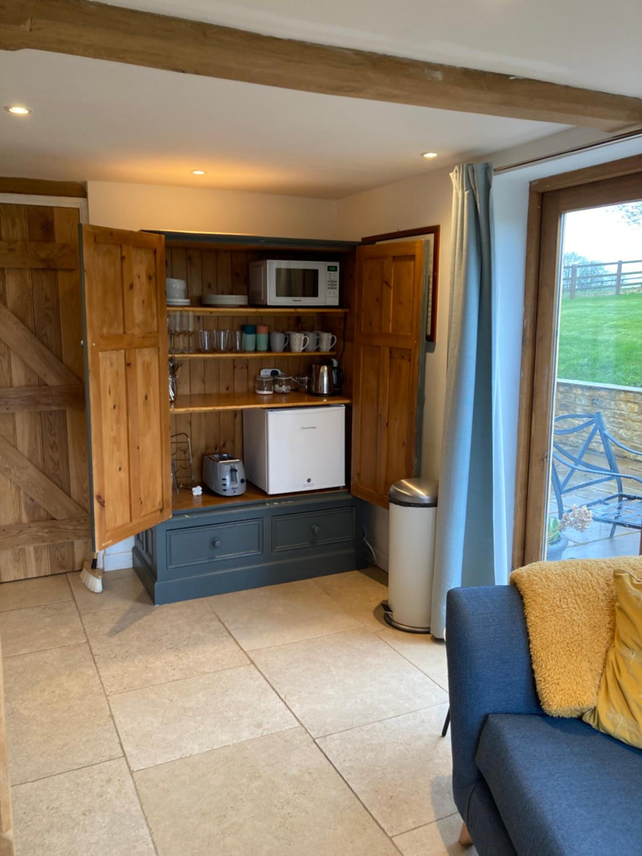 2 Beds & living in our idyllic country Cottage view 3