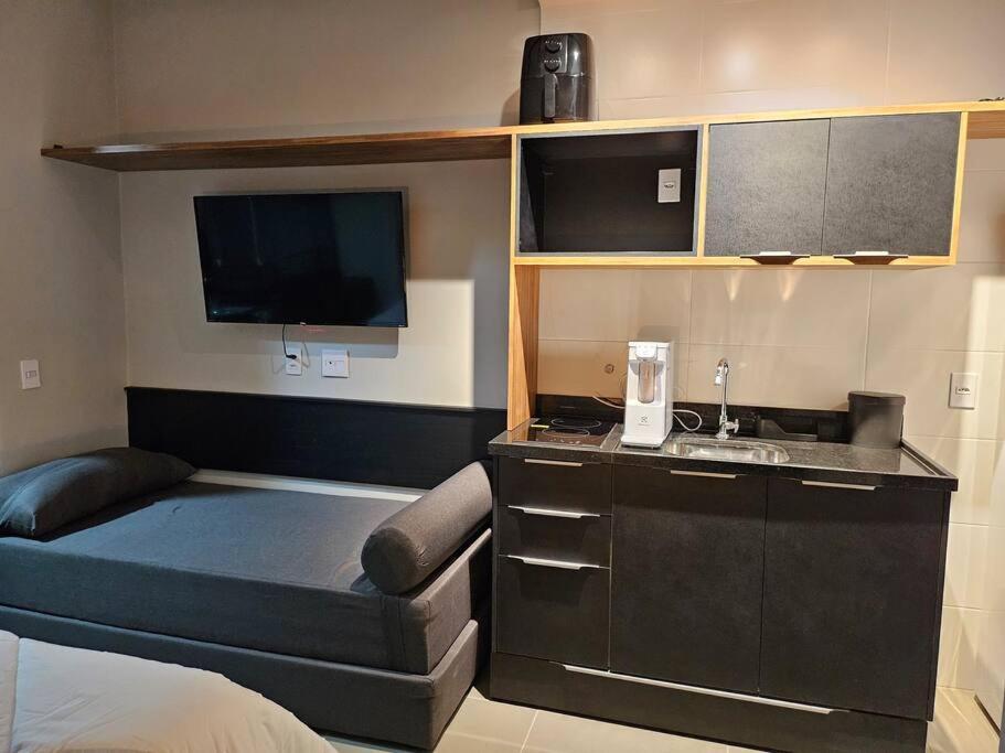 Studio moderno e aconchegante para até 4 pessoas
