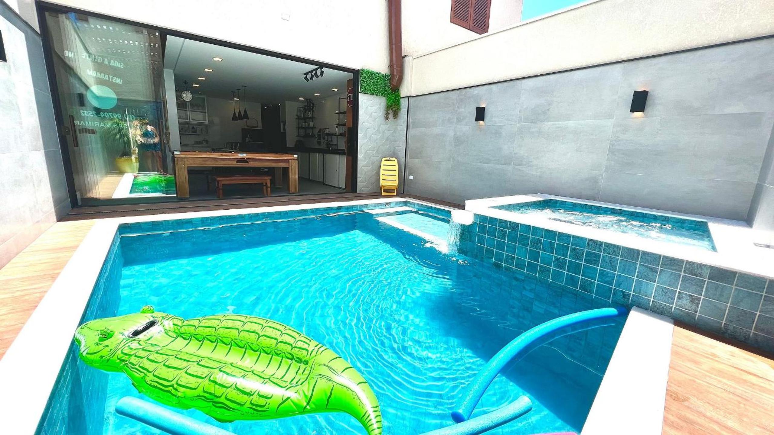 Piscina com Hidro,Ping Pong e sinuca em Cond