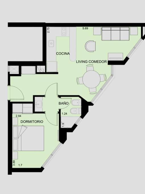 Apto Ocean Drive Country, todos los amenities