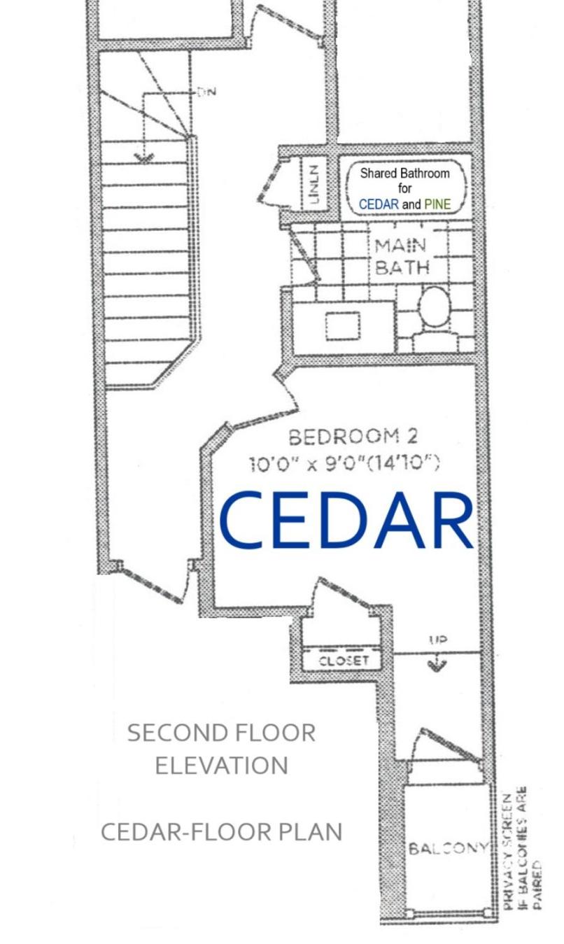 CEDAR Double Room with attached private Bathroom and Balcony in Toronto, ON, Canada