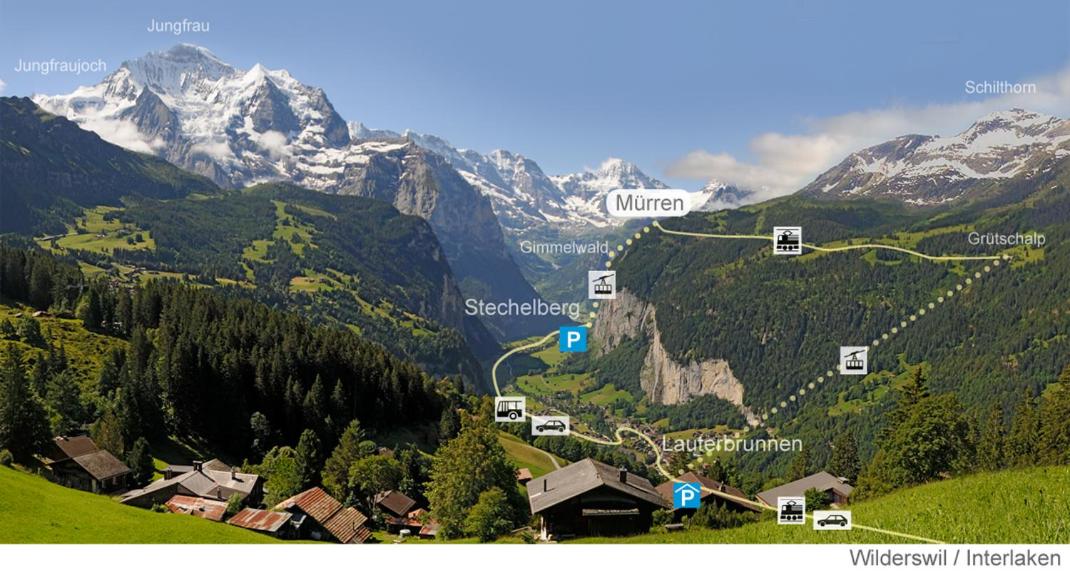 Your home in Mürren near the ski slopes and hiking trails