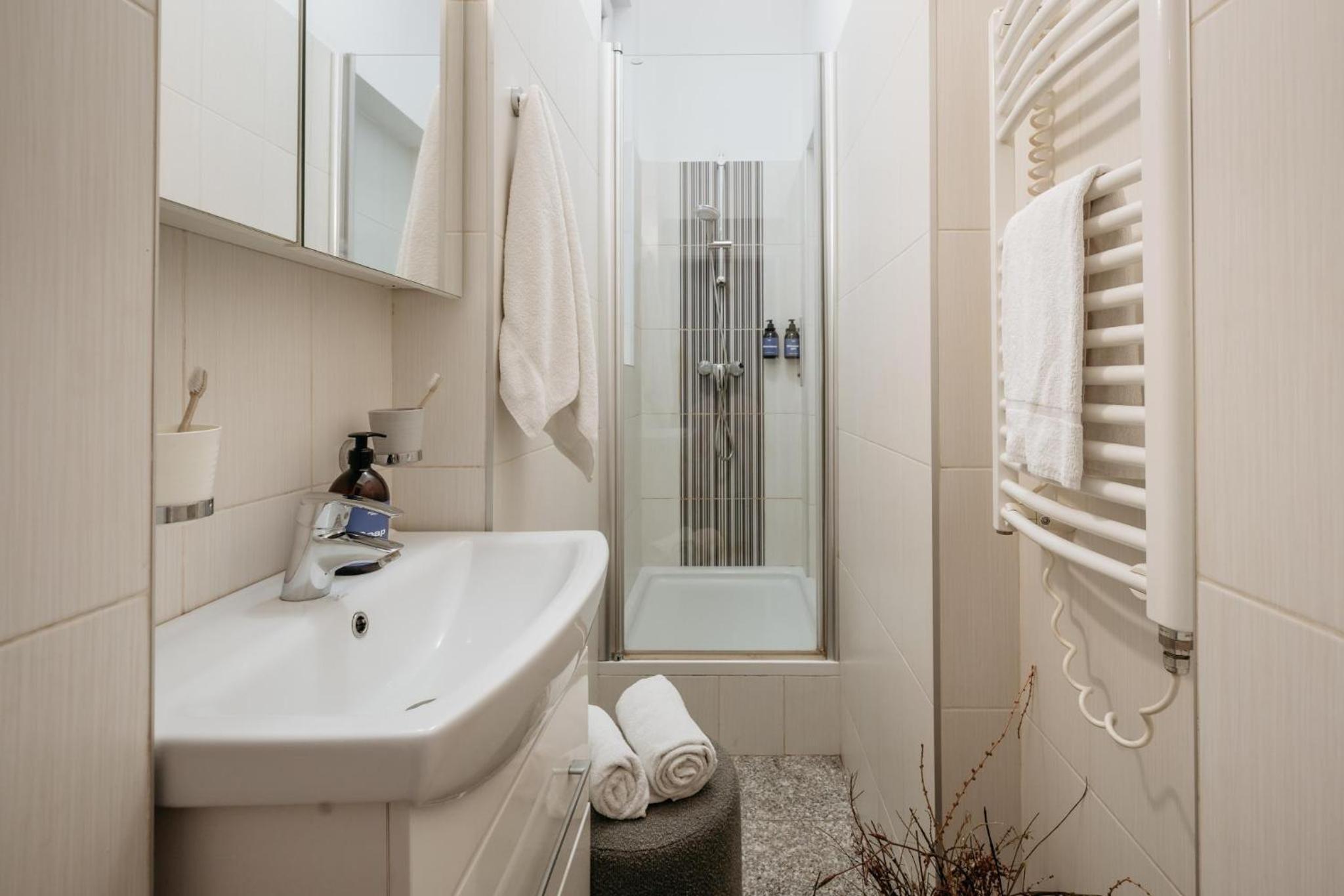 One bedroom apartment with fireplace & AC by Prague Days