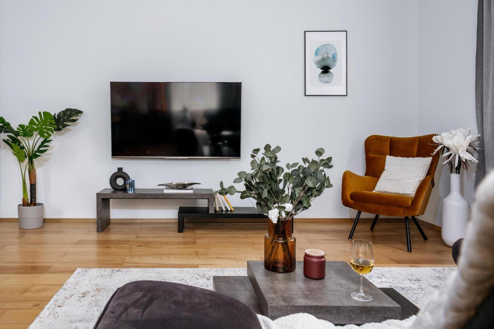 One bedroom apartment with fireplace & AC by Prague Days