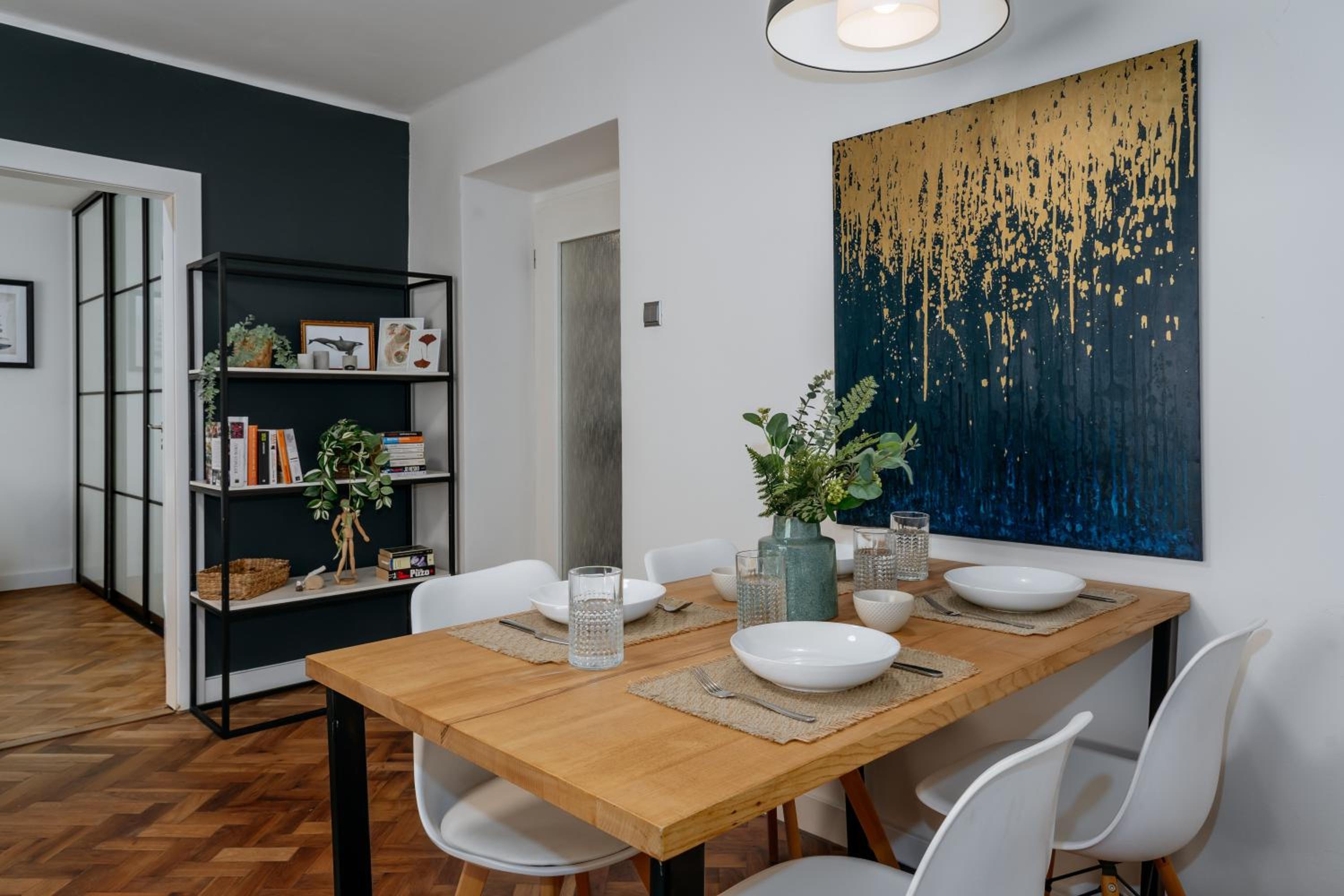 Two bedroom apartment in quiet area with workspace by Prague Days