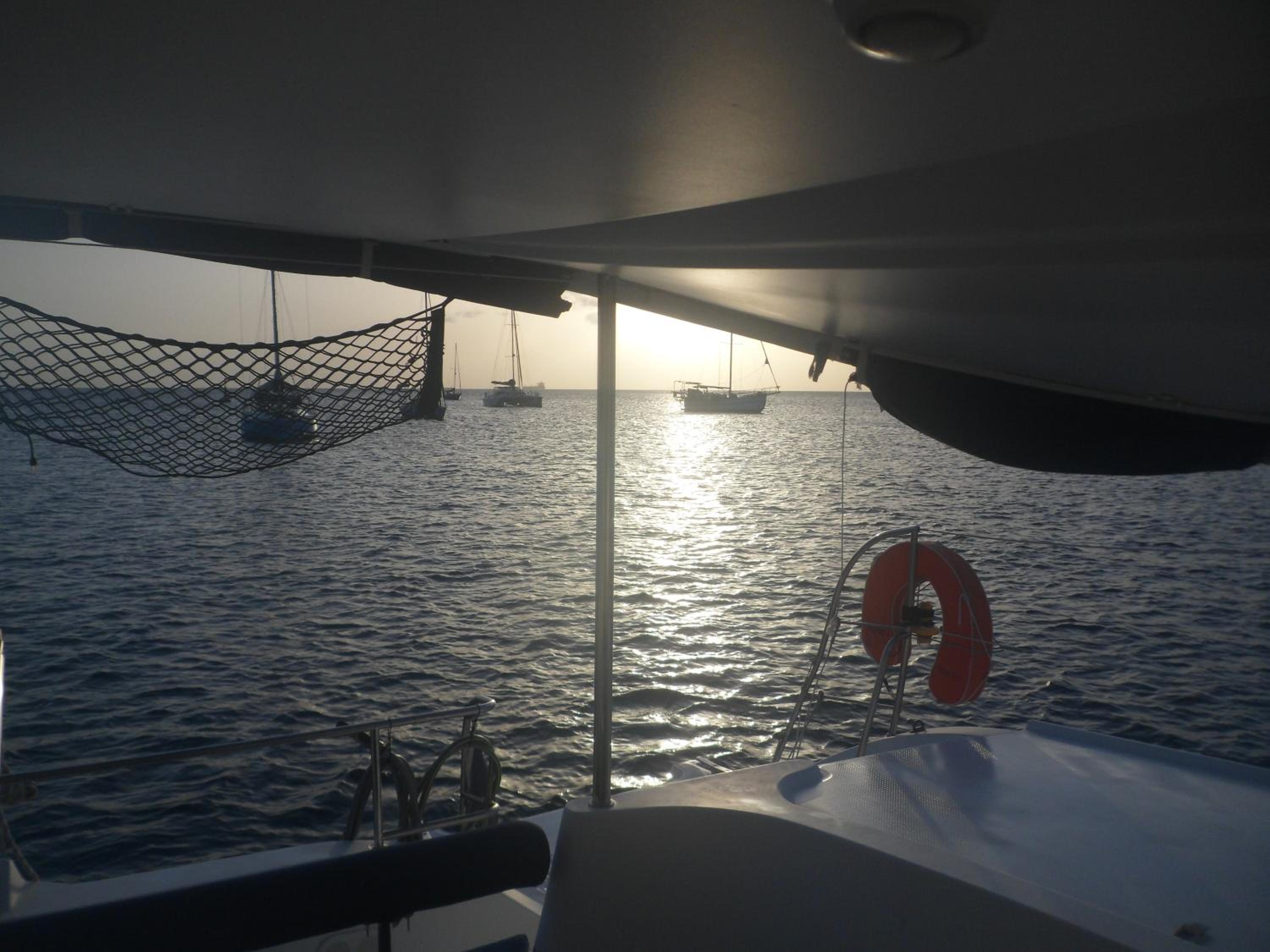 Catamaran baie des trois ilets view 2