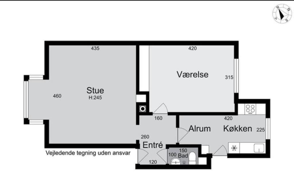 Aalborg lejlighed med fri parkering i dejligt område