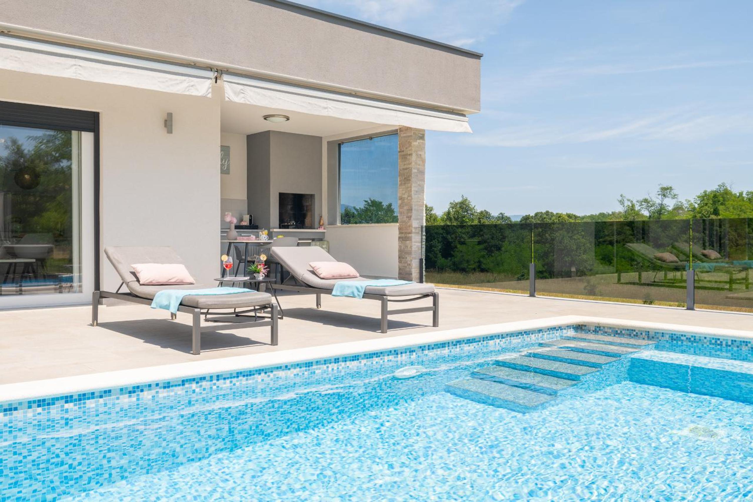 Villa Romantica near Labin - Rabac - ground floor house for 2 people with wellness view 4