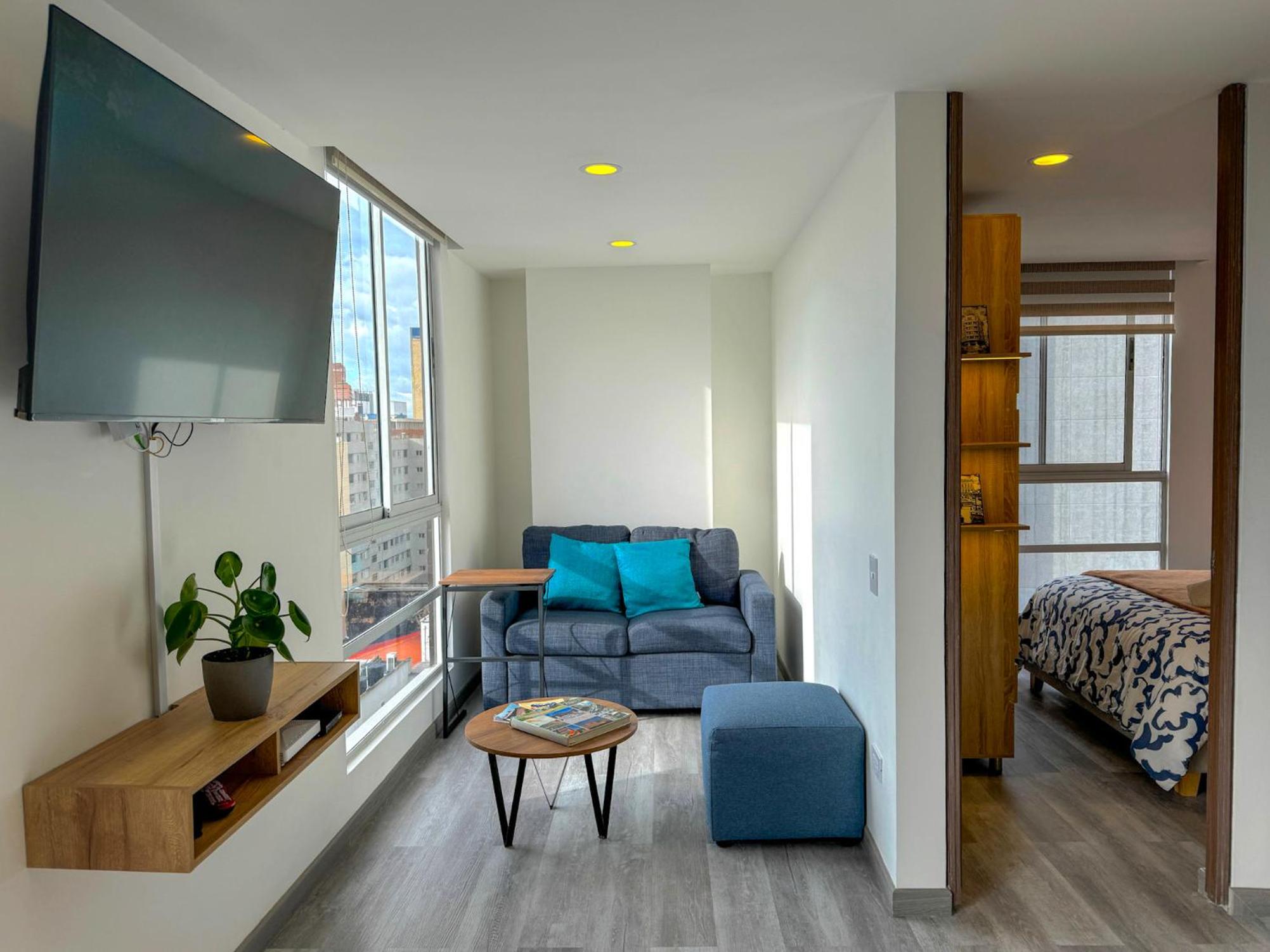 ApartaSuite con la mejor vista en Centro Internacional Bogotá