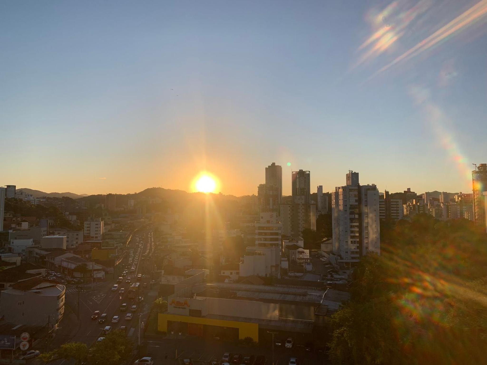 Linda vista e no centro da cidade