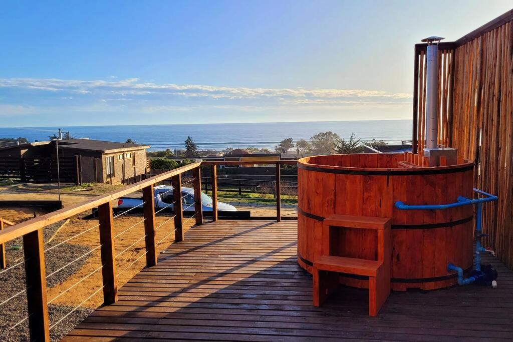 Pichilemu en familia, vista al mar y hot tub