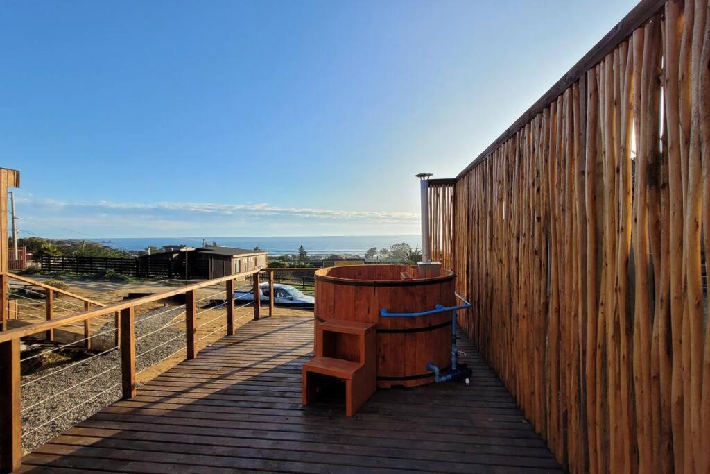 Pichilemu en familia, vista al mar y hot tub