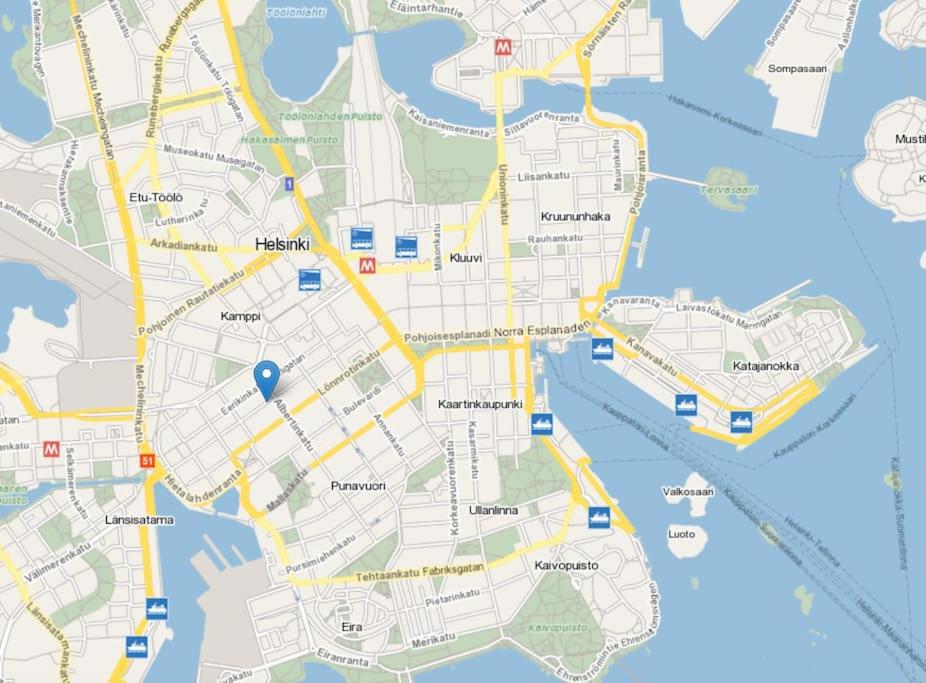 Self Check-In Cozy Studio Near Kamppi Metro, Hietaranta Beach!