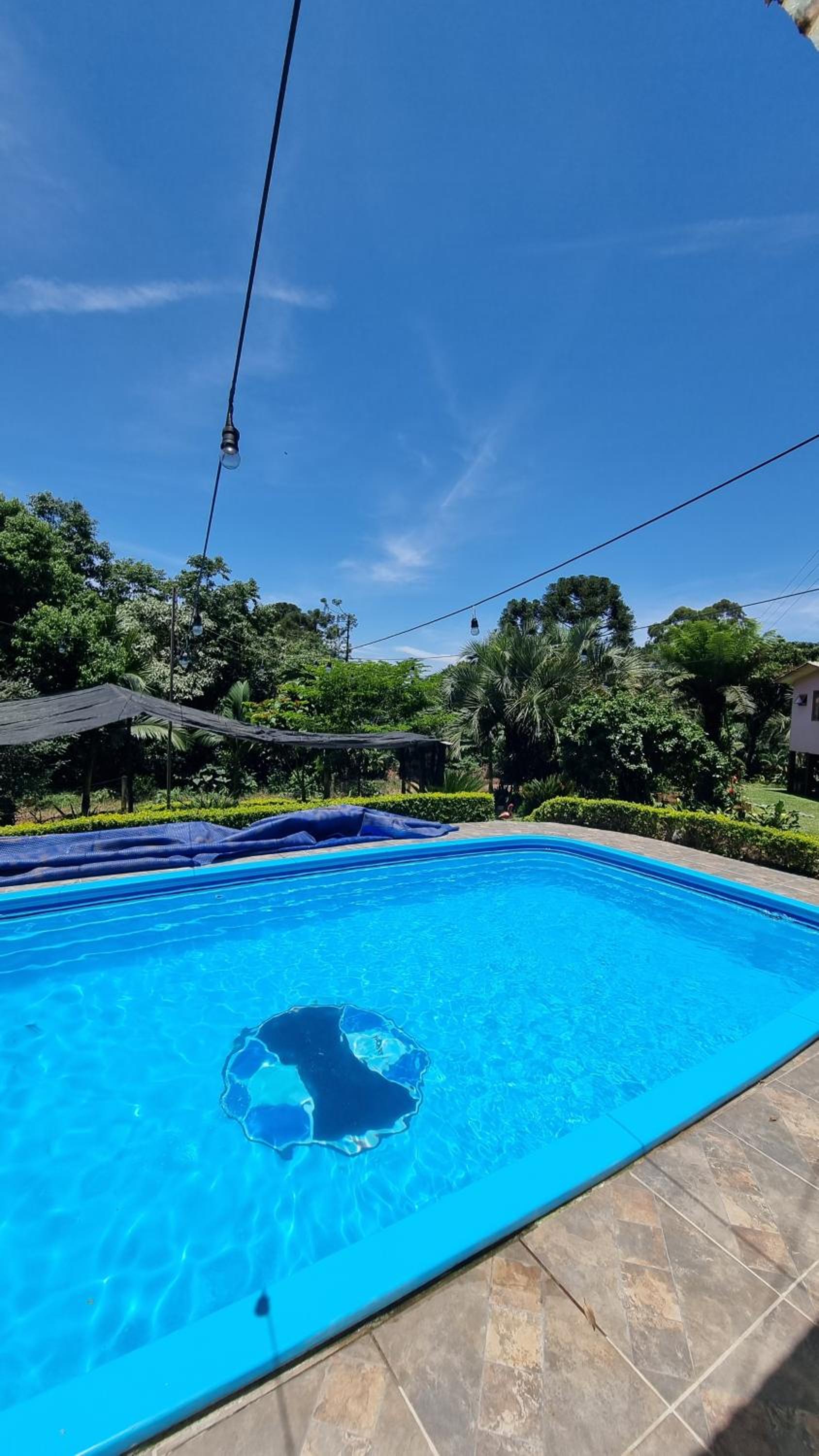 Refúgio em área rural com piscina