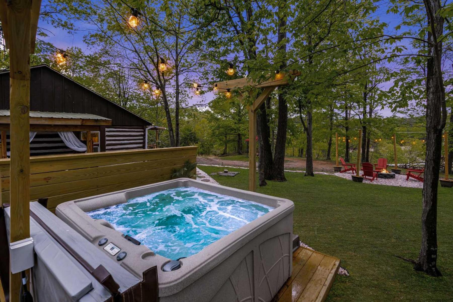 Modernized Log Cabin w Hot Tub Fire Pit & Views view 3