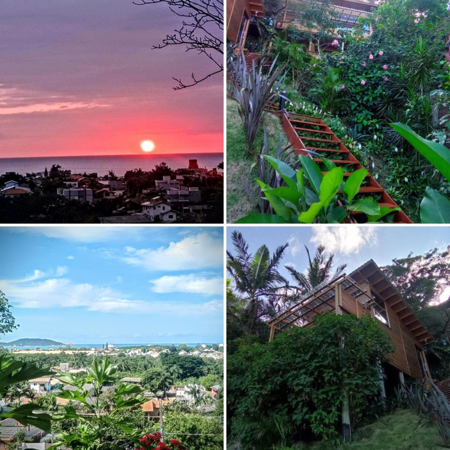 Casa espaçosa à 5min da praia Floripa vista pro mar de 2 até 12 hóspedes