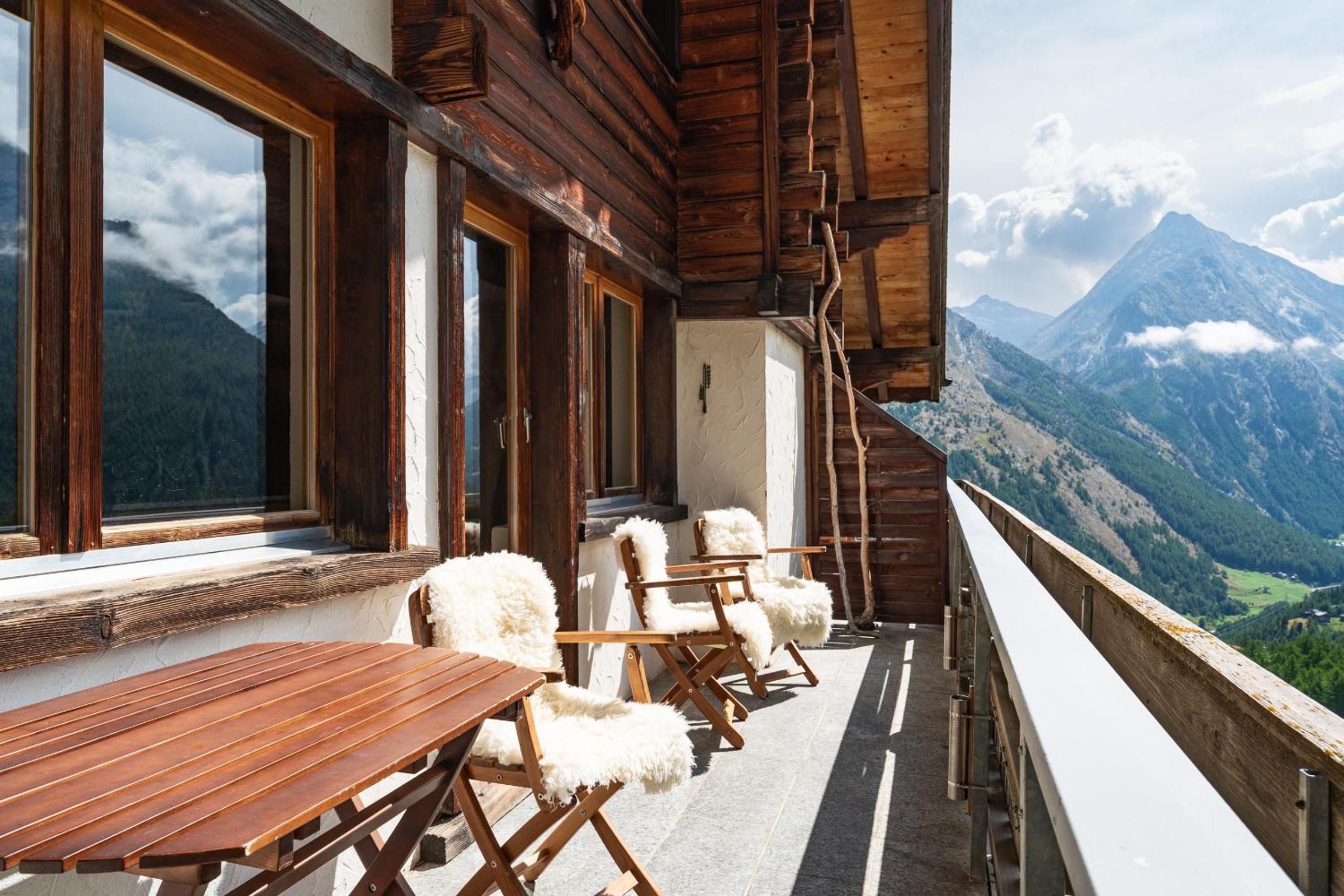 Mirador auf der Sonnenterrasse von Saas-Fee
