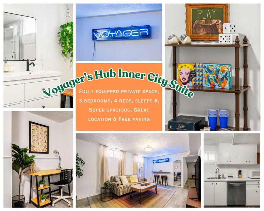Voyager's Hub- Calgary InnerCity 3BD 4Bed Sleeps 8