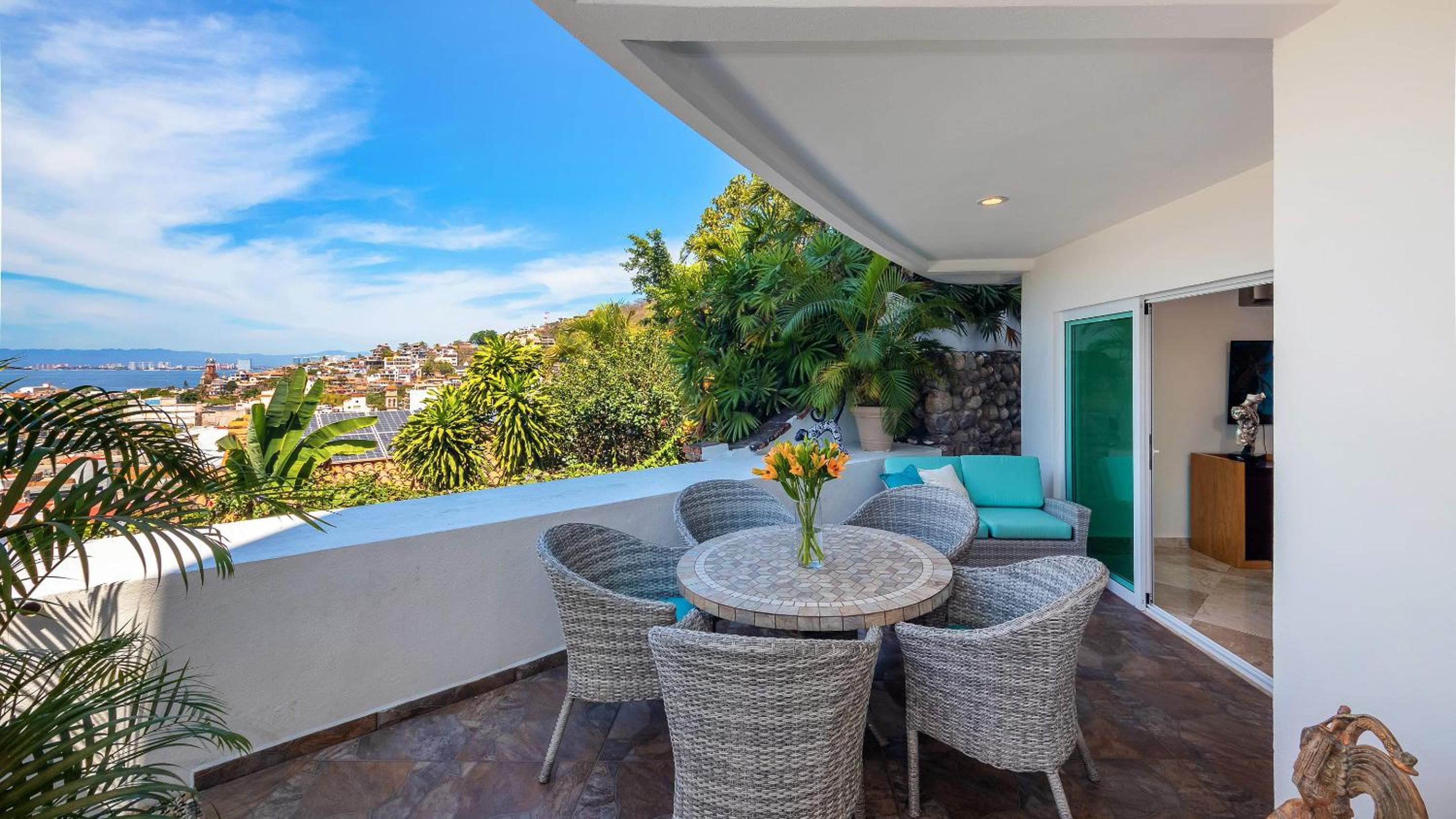 Stylish Poolside Condo with Sea Views Apple TV view 2