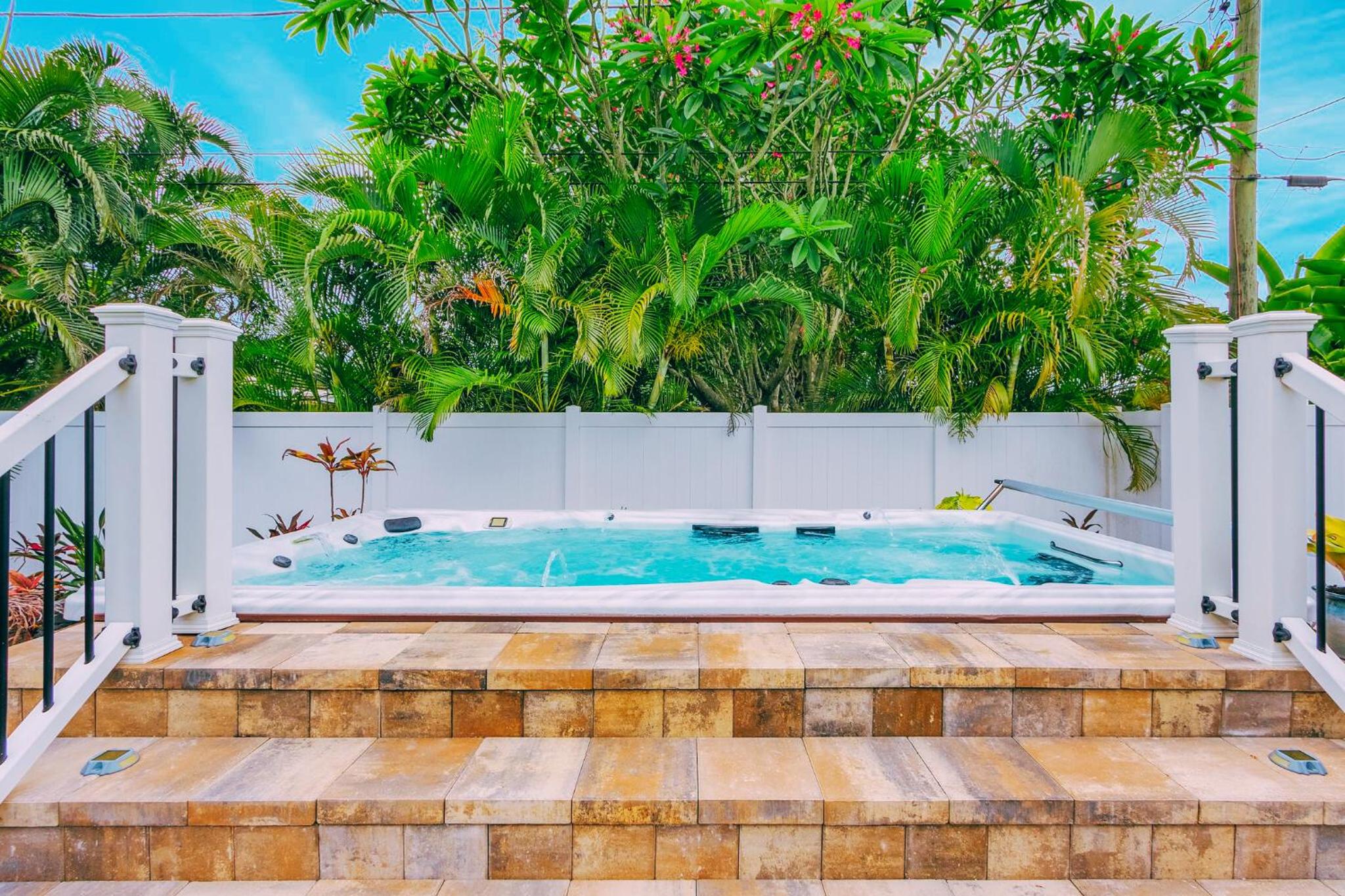 SwimSpa Oasis Backyard Beach 1.5 mi Monthly Stays By Vacation Your Way view 2
