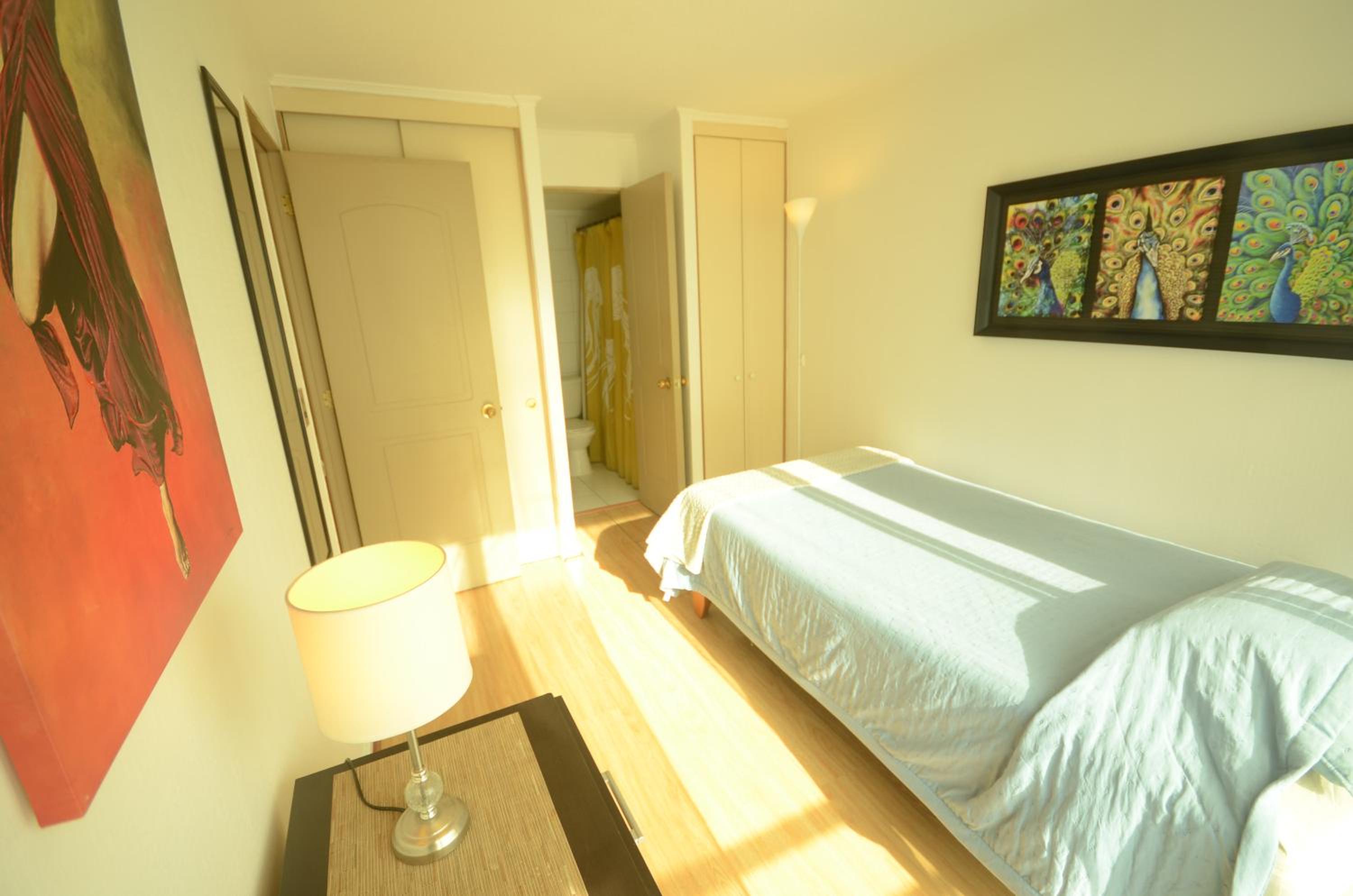 Room and bathroom in private residence