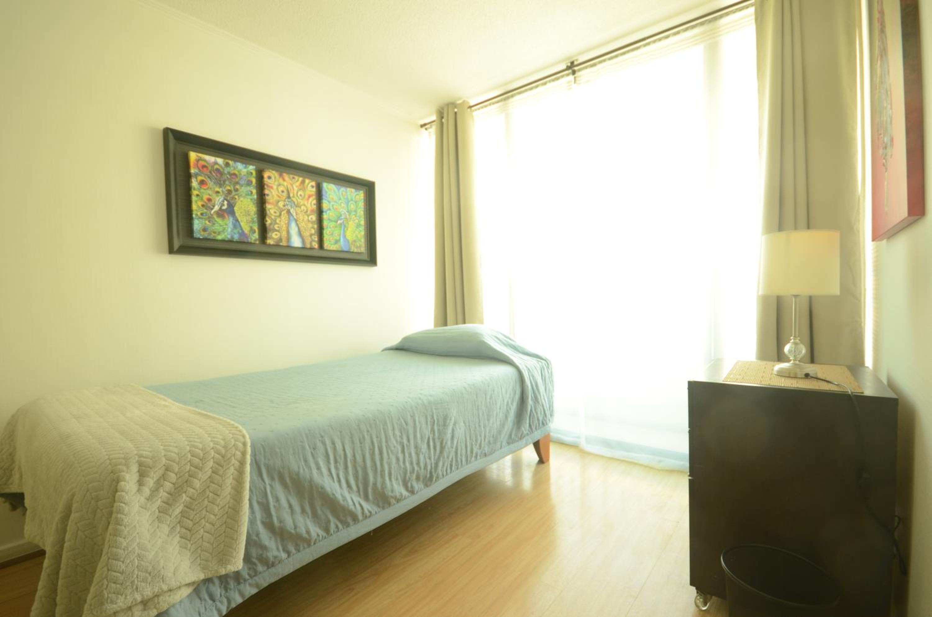Room and bathroom in private residence