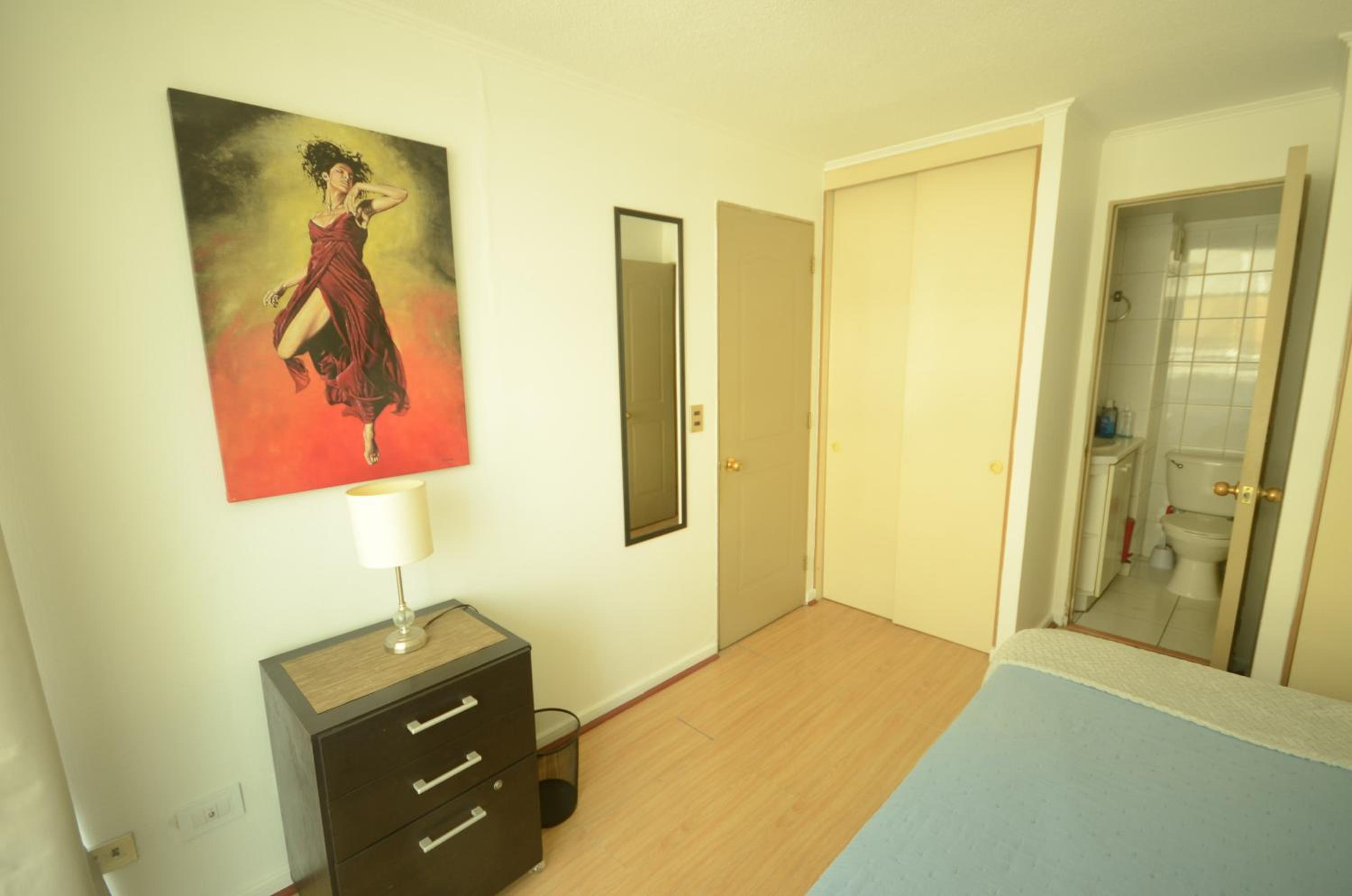 Room and bathroom in private residence