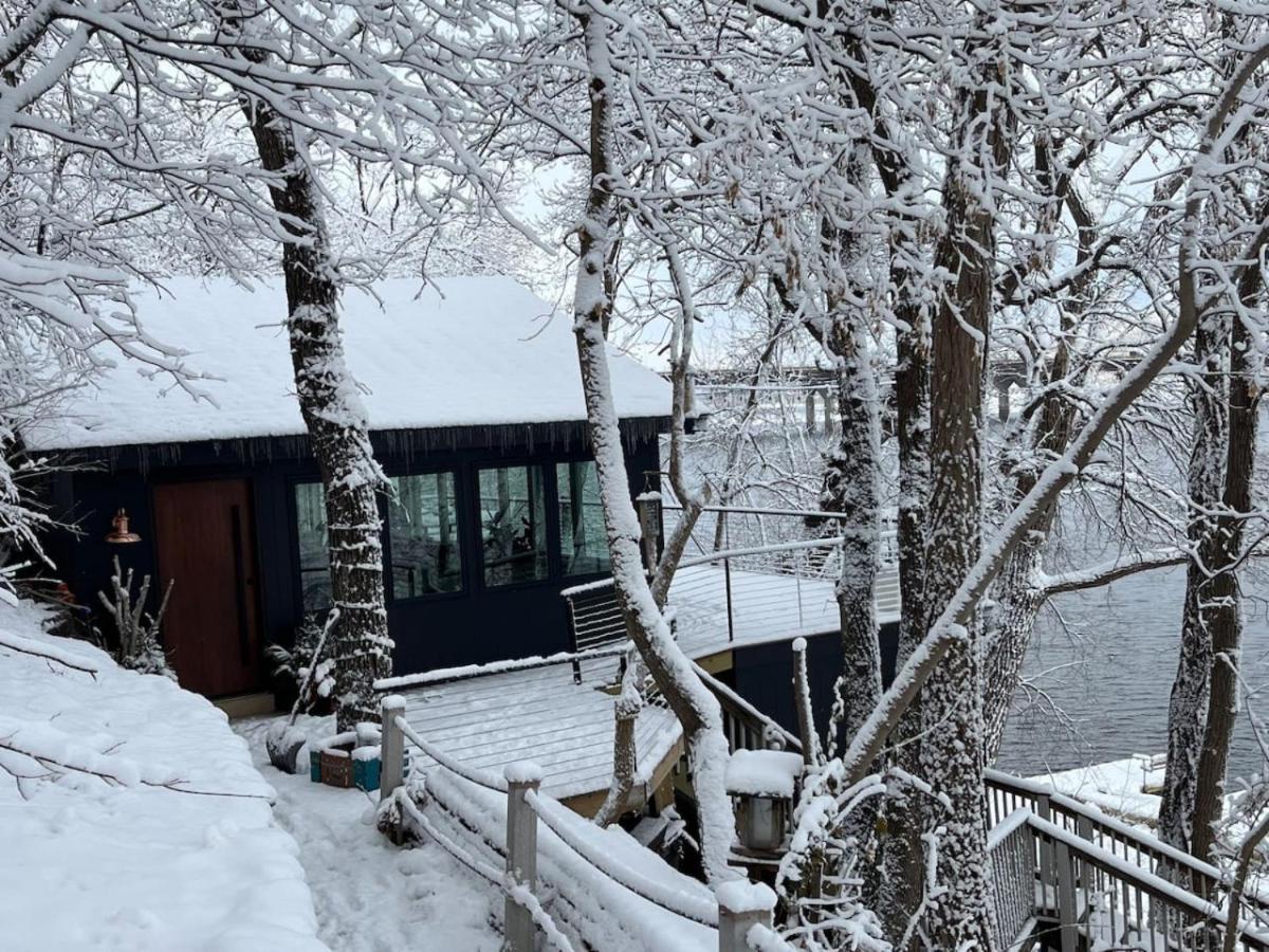 Modern Home with private beach on St. Croix River view 2