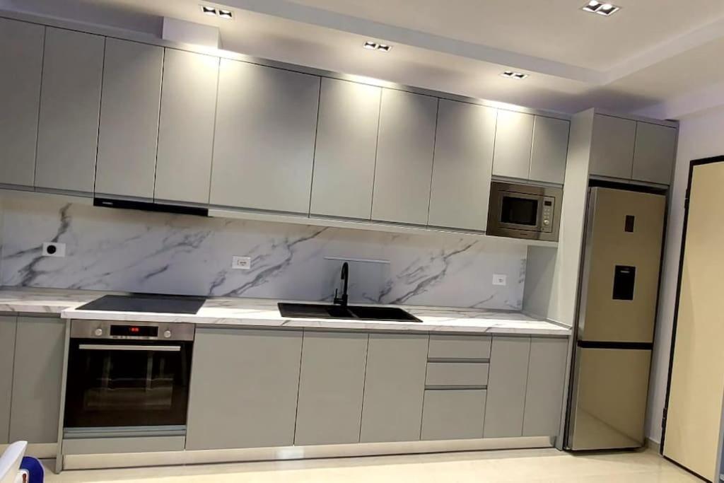 Modern apartment overlooking the city of Tirana